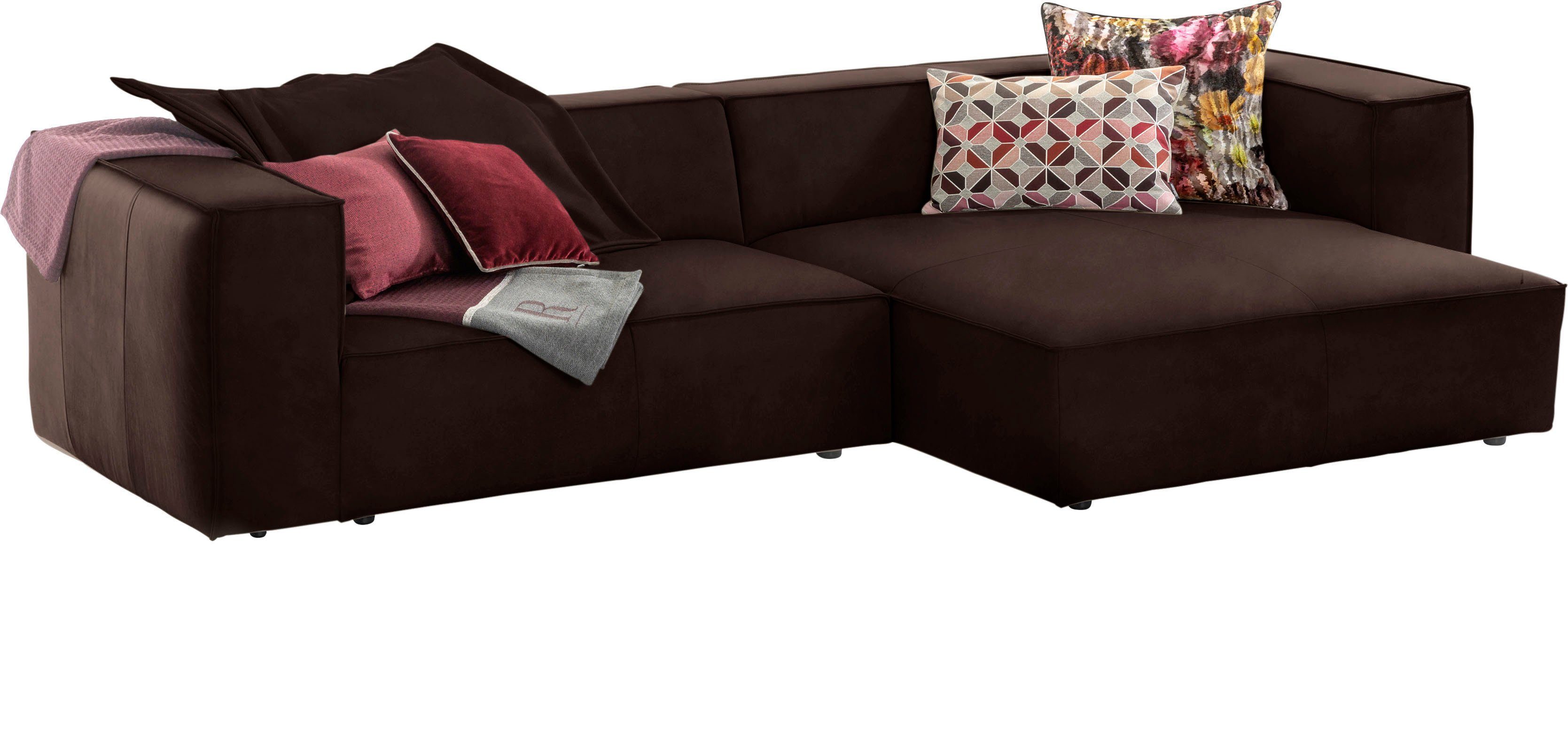 around-the-block, mit Federkern Spar-Set, Biese, inklusive mit Hocker, eleganter Ecksofa W.SCHILLIG