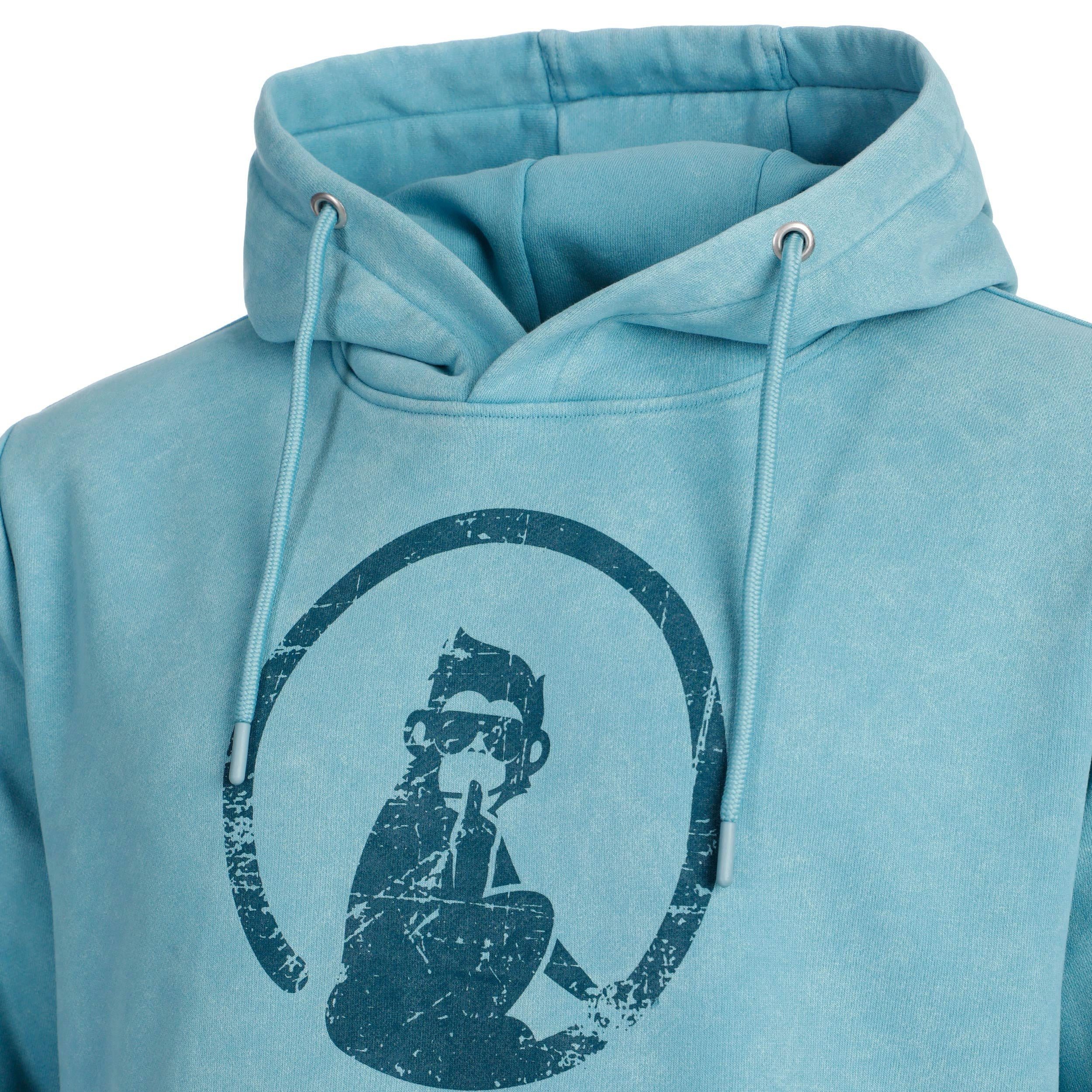 Quiet Please Kapuzensweatshirt Washed Out Loose Fit