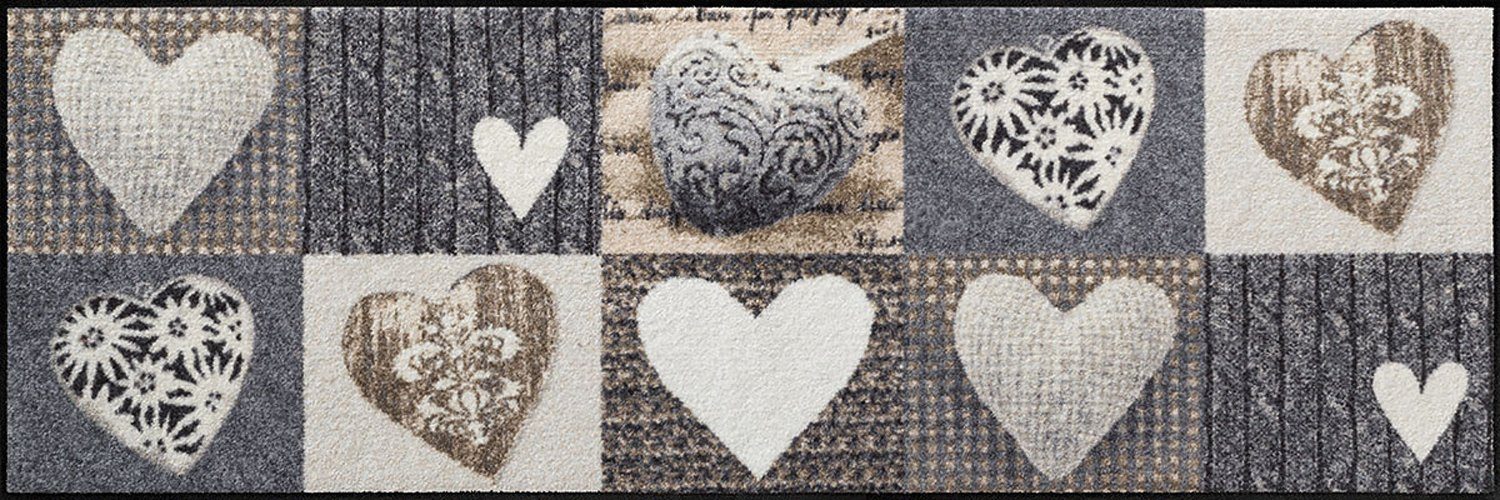 Salonloewe Fußmatte Salonloewe ALPENGLÜCK HERZEN Fußmatte Wohnmatte 60 x 180 cm, Rechteckig, Höhe: 7 mm, In- und Outdoor, waschbar bei 40° Grad und trocknergeeignet. € 140,95