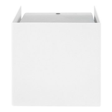 SSC-LUXon LED Wandleuchte LED Wandleuchte CUBE in weiss mit dimmbarem LED G9 4W warmweiss, Warmweiß