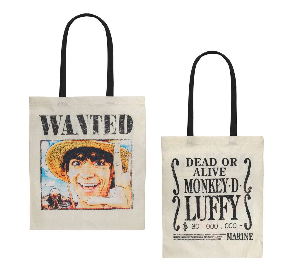 Cinereplicas Tragetasche One Piece Tragetasche Wanted Luffy
