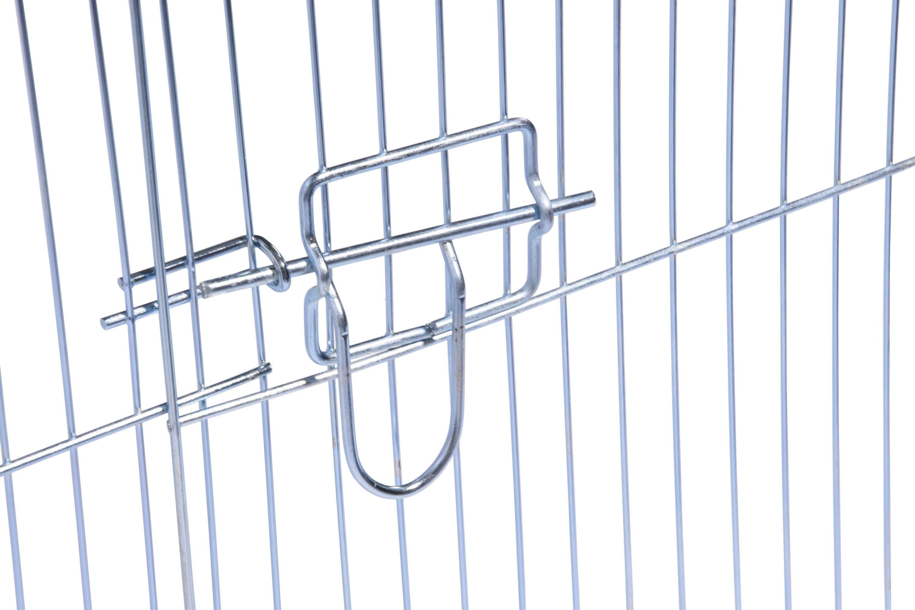 dobar Kleintierstall Kaninchengehege mit Tür und Nylon-Netz