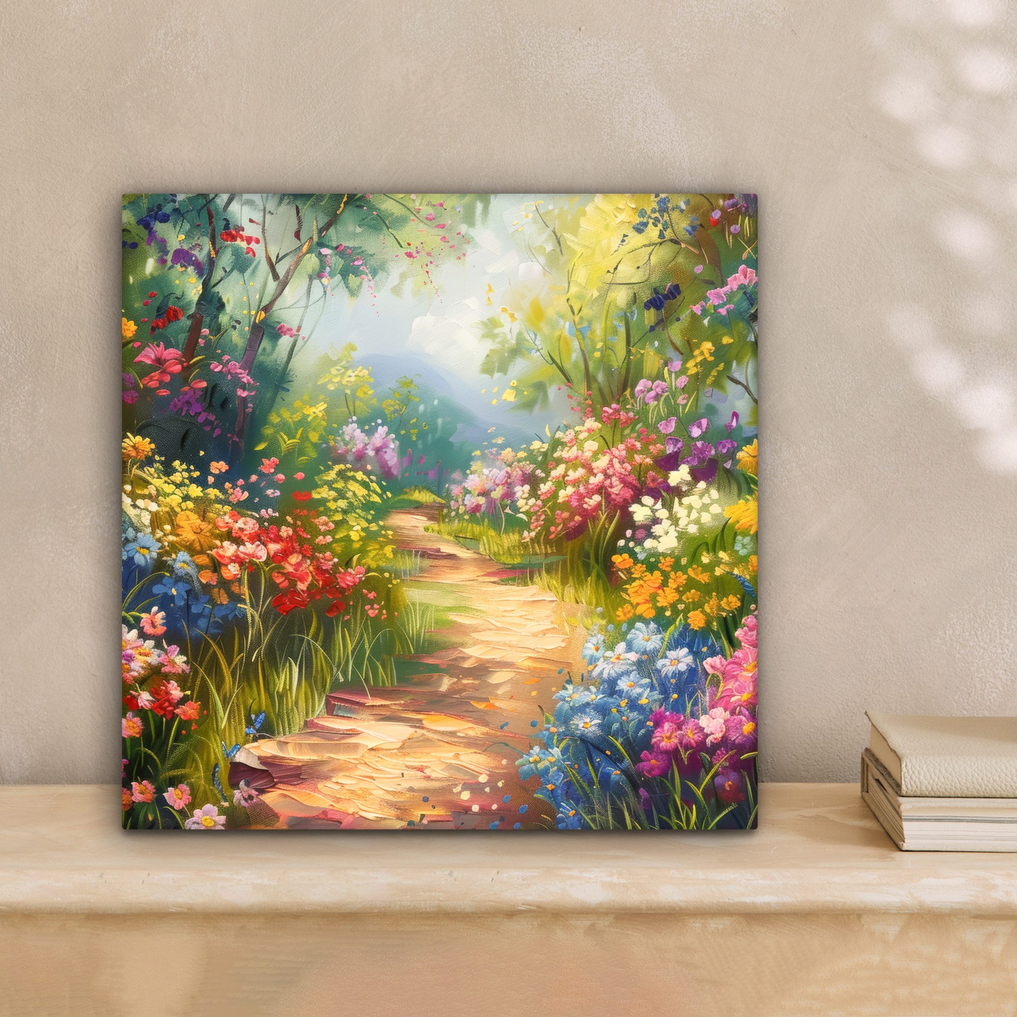 OneMillionCanvasses® Leinwandbild Natur - Landschaft - Blumen - Farbenfroh, günstig online kaufen