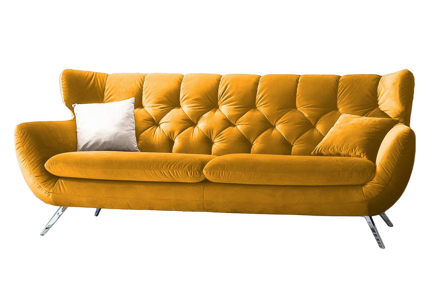 Farben Velvet 3-Sitzer Cord versch. Sofa od. KAWOLA CHARME,