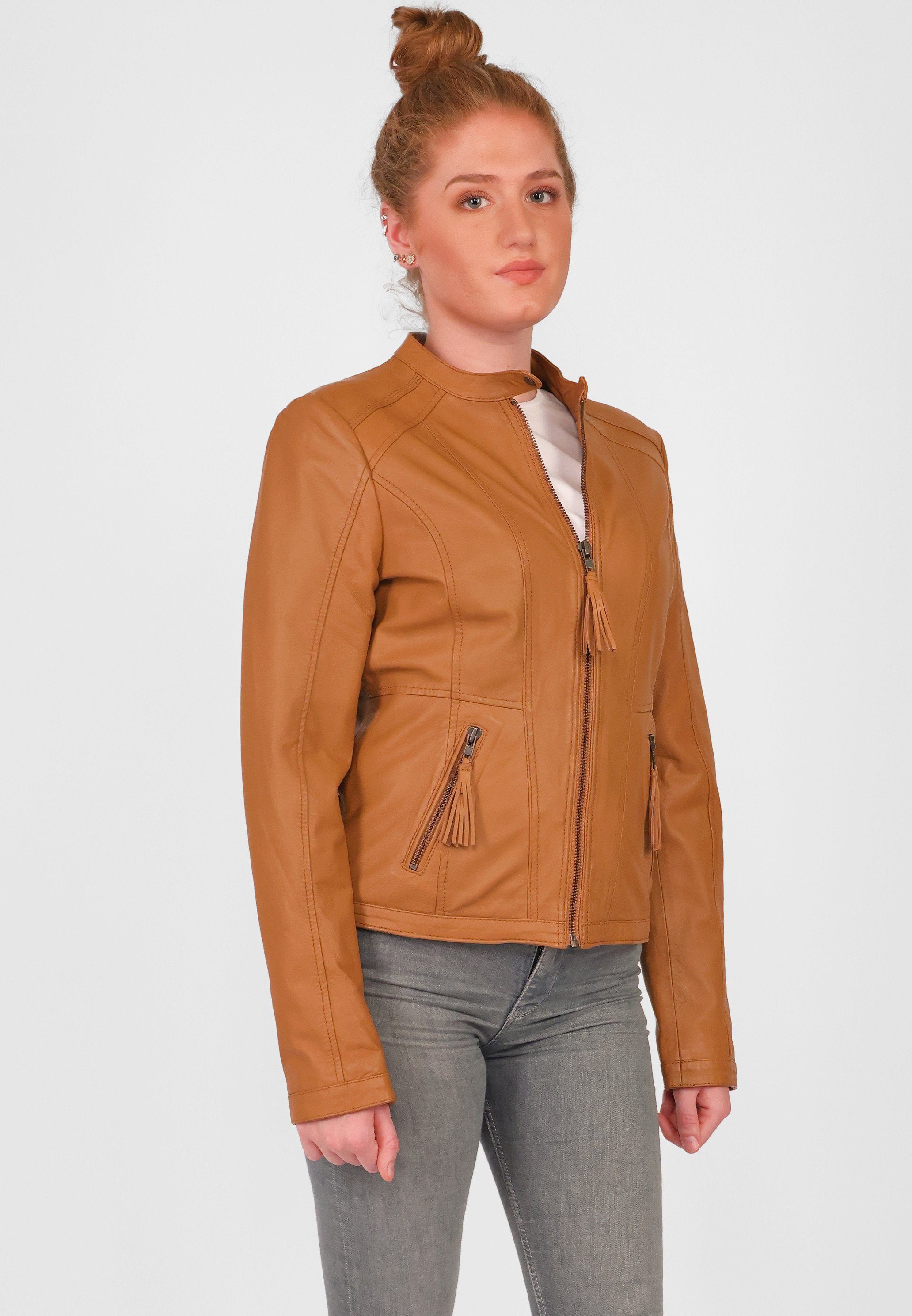 6011099-2 Bikerjacke JCC cognac