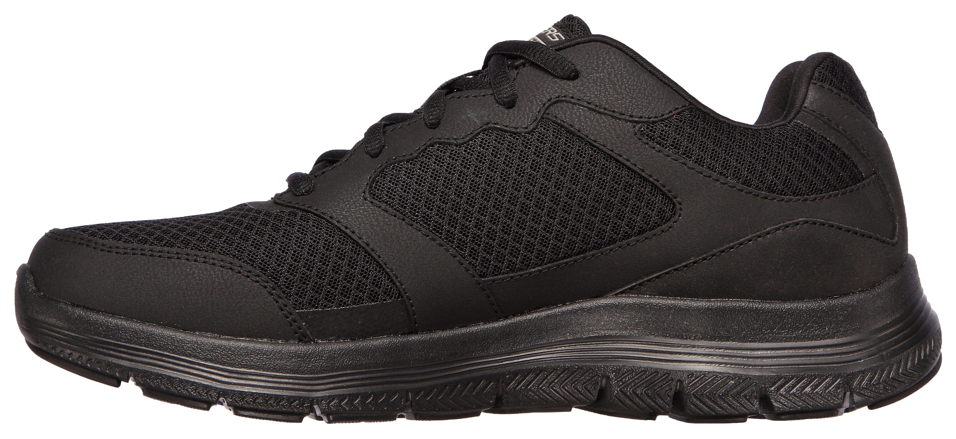 Skechers 4.0 leichtem schwarz mit ADVANTAGE FLEX Sneaker Profil