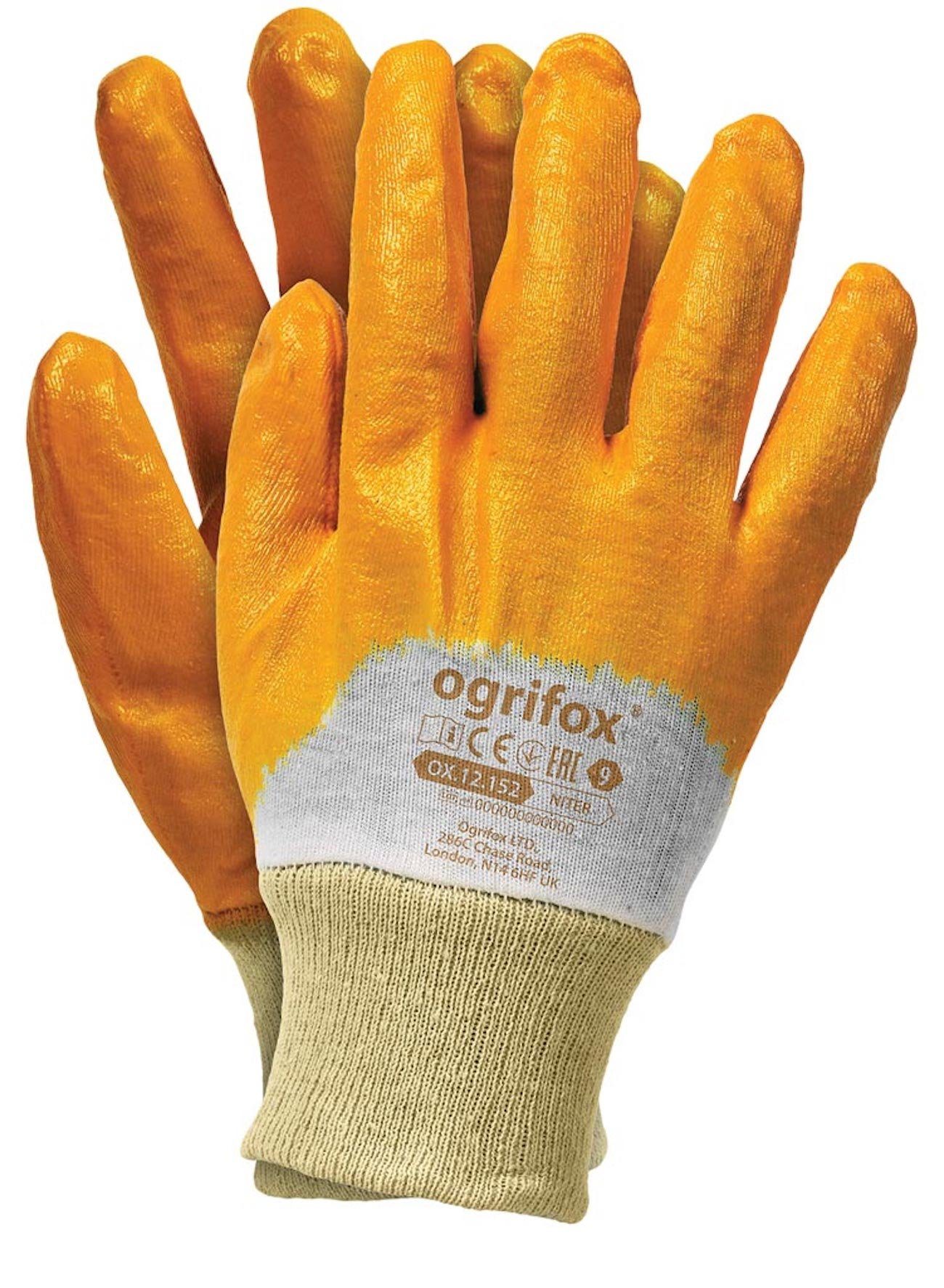 TRIZERATOP Arbeitshandschuhe Handschuhe Nitril Gr.8 Gartenhandschuhe
