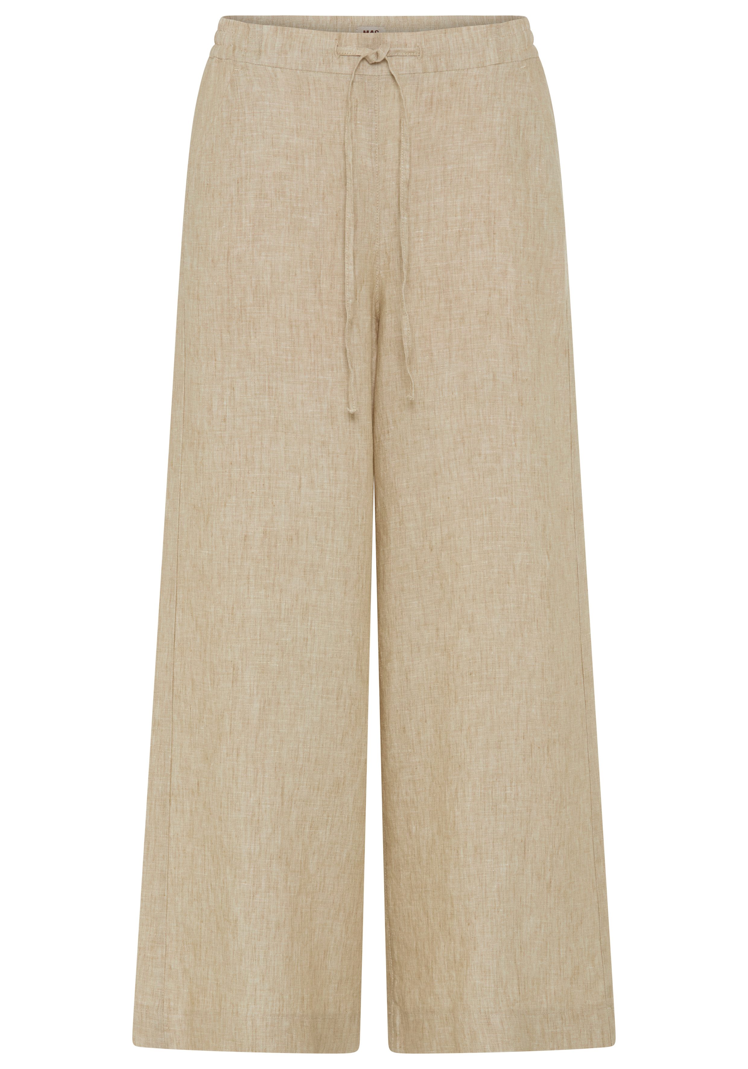 MAC Leinenhose gestreift mit Kordelzug