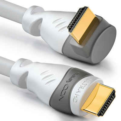 deleyCON deleyCON 1m HDMI Kabel 90° gewinkelt 4K UHD 1080p FULL HD 3D Ethernet HDMI-Kabel
