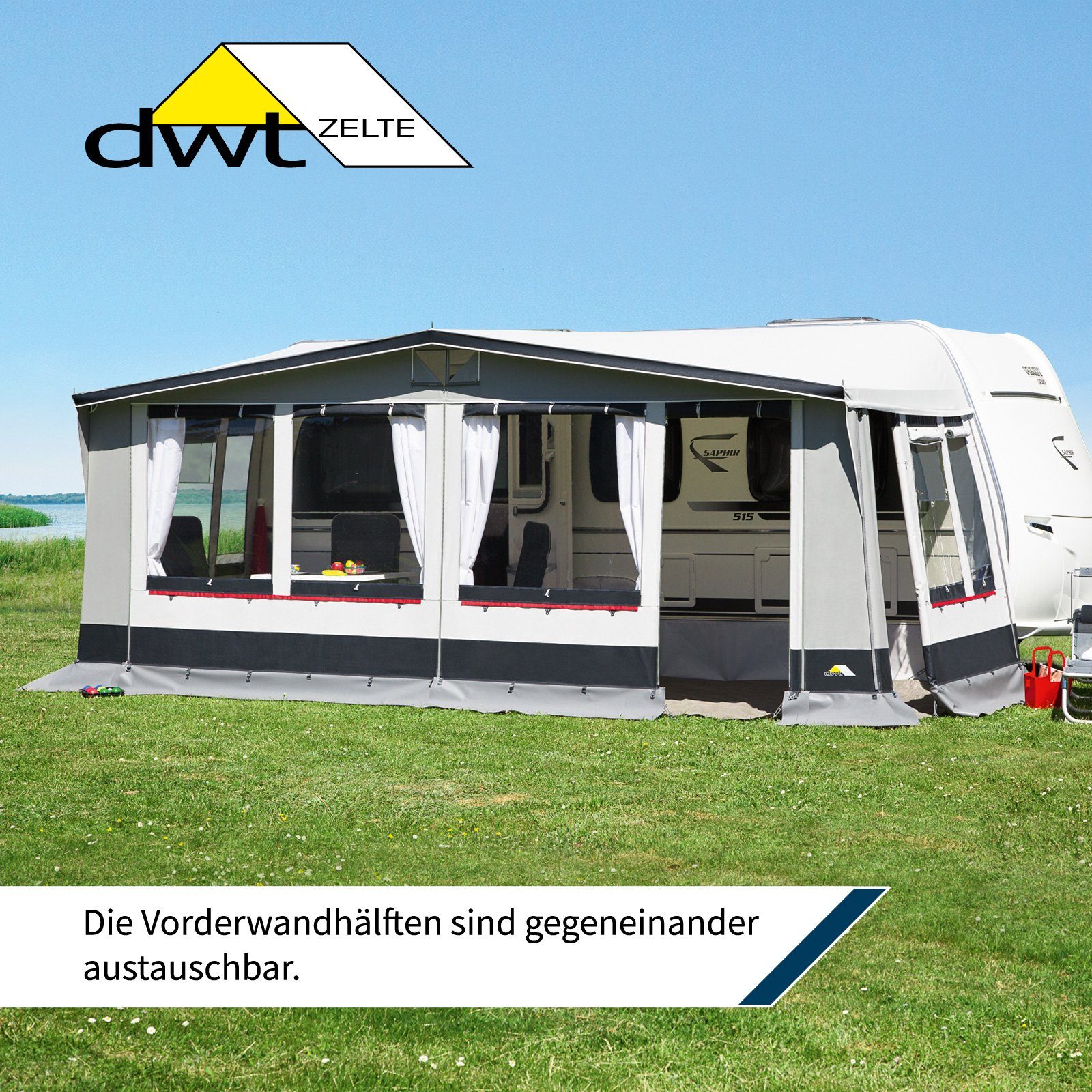 dwt Vorzelt Paradies III 300 inkl. 28 x 1 mm Stahl Gestänge, Gr. 10 (821-85 günstig online kaufen