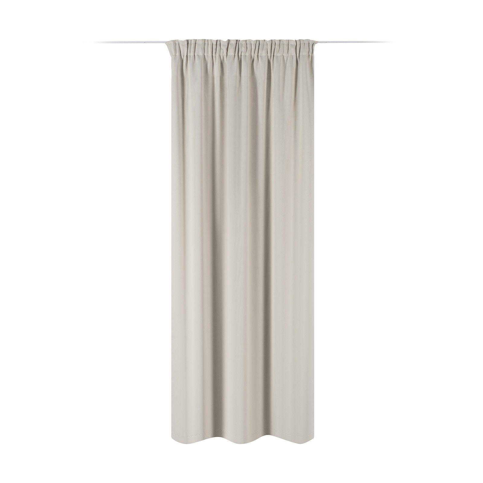 Vorhang Vorhang blickdicht, 140x245cm, Kräuselband, creme, JEMIDI | Fertiggardinen