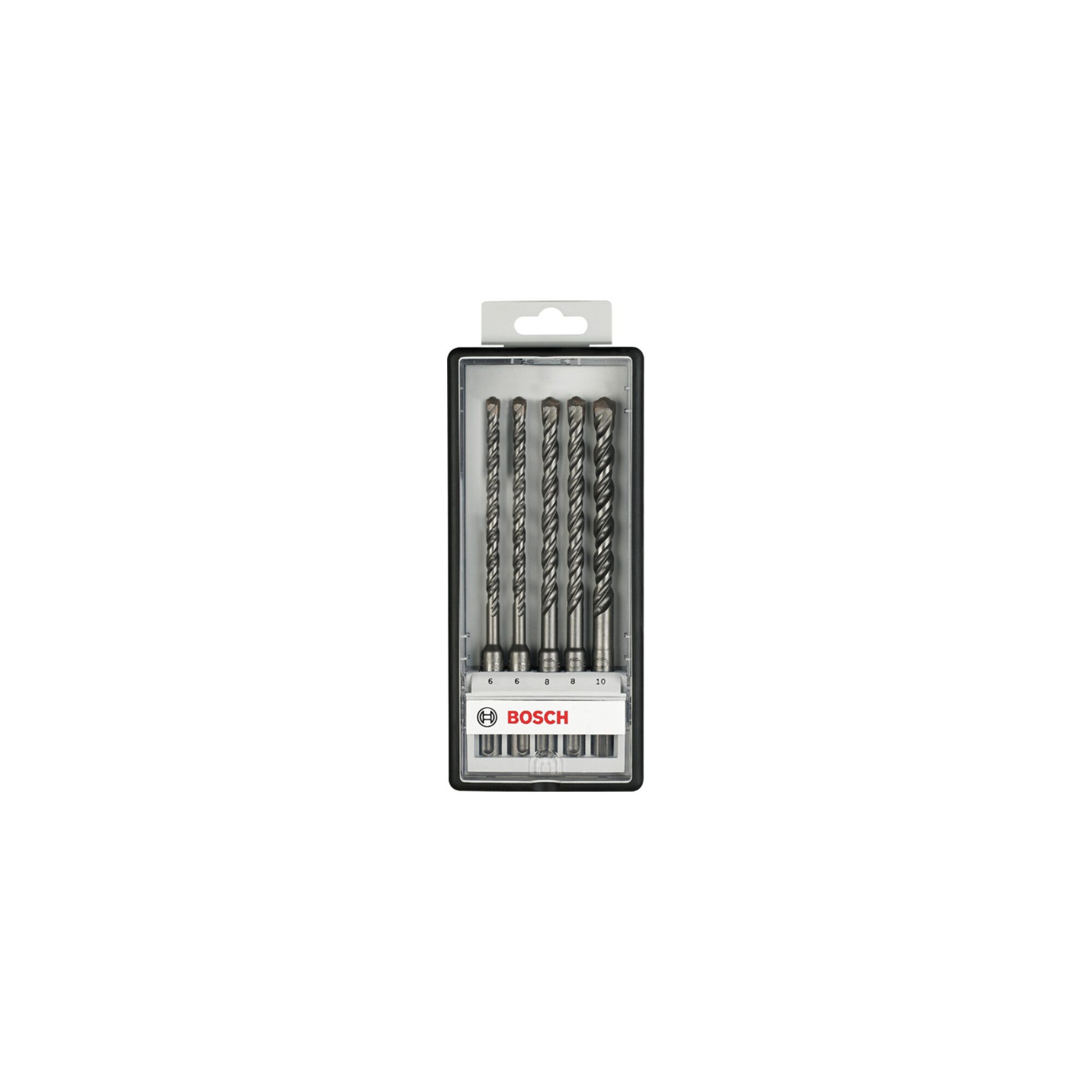 Bosch Professional Steinbohrer Bosch Hammerbohrer-Set SDS plus-5 Robust Line, 5-teilig, 6 - 10 mm