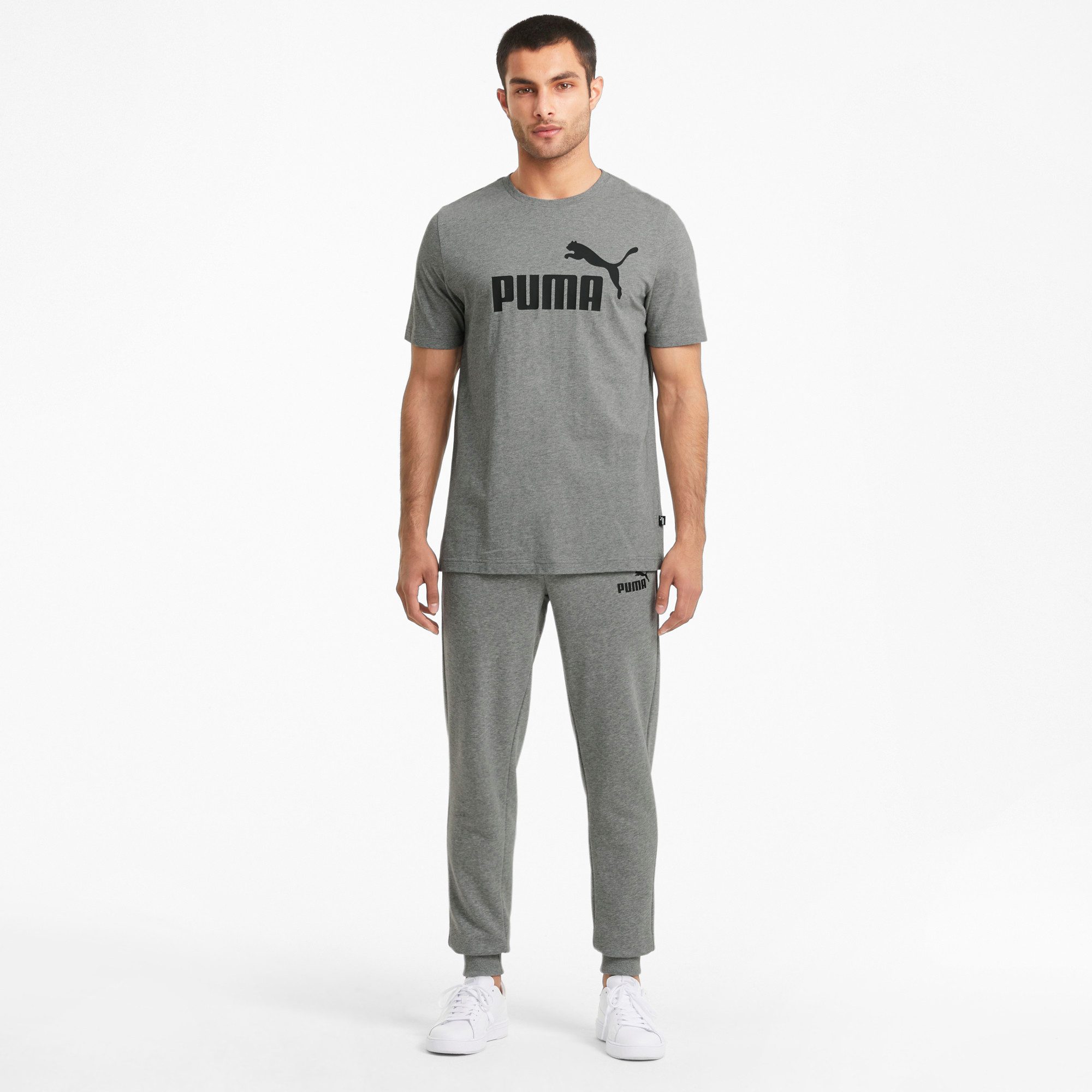 PUMA T-Shirt ESS LOGO TEE sportlicher Stil, Kurzarmdesign, aus Baumwolle