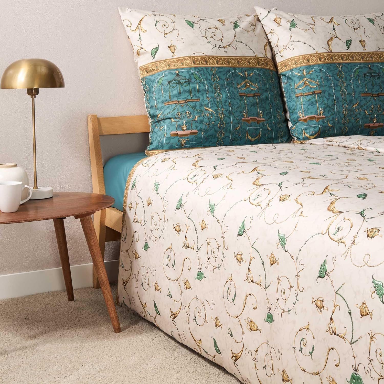 Bassetti Bettwäsche Bettwäsche Oplontis V2 Limited Edition 135 x 200 cm, Mako Satin, 2 teilig