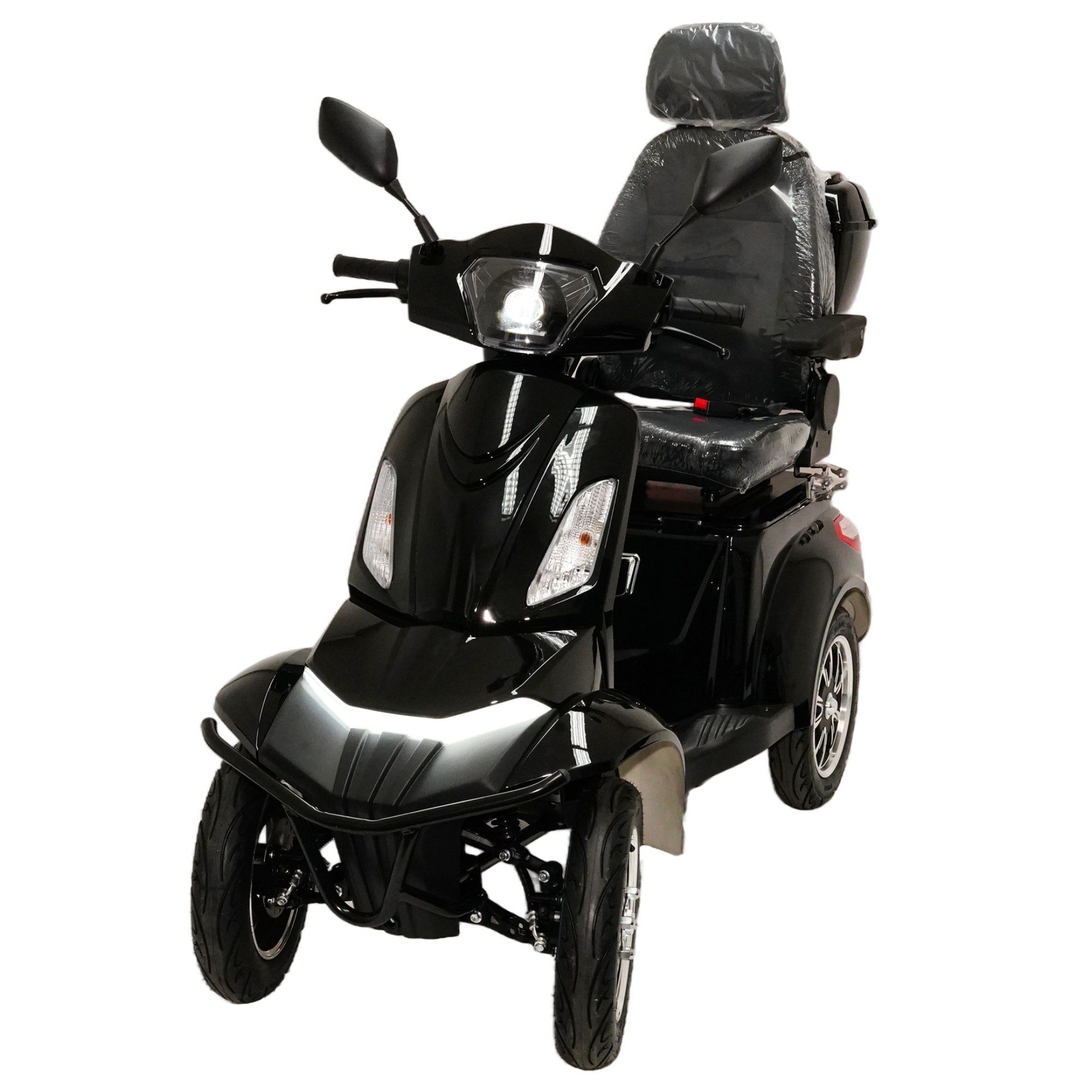Urban Hopper E-Motorroller Elektro Seniorenmobil 4-Rad Elektroroller Urban Hopper Best Ager Li, 1000 W, 6 km/h, Lithium Akku herausnehmbar mit Top-Case Stockhalter ca 60KM 3 Gang COC
