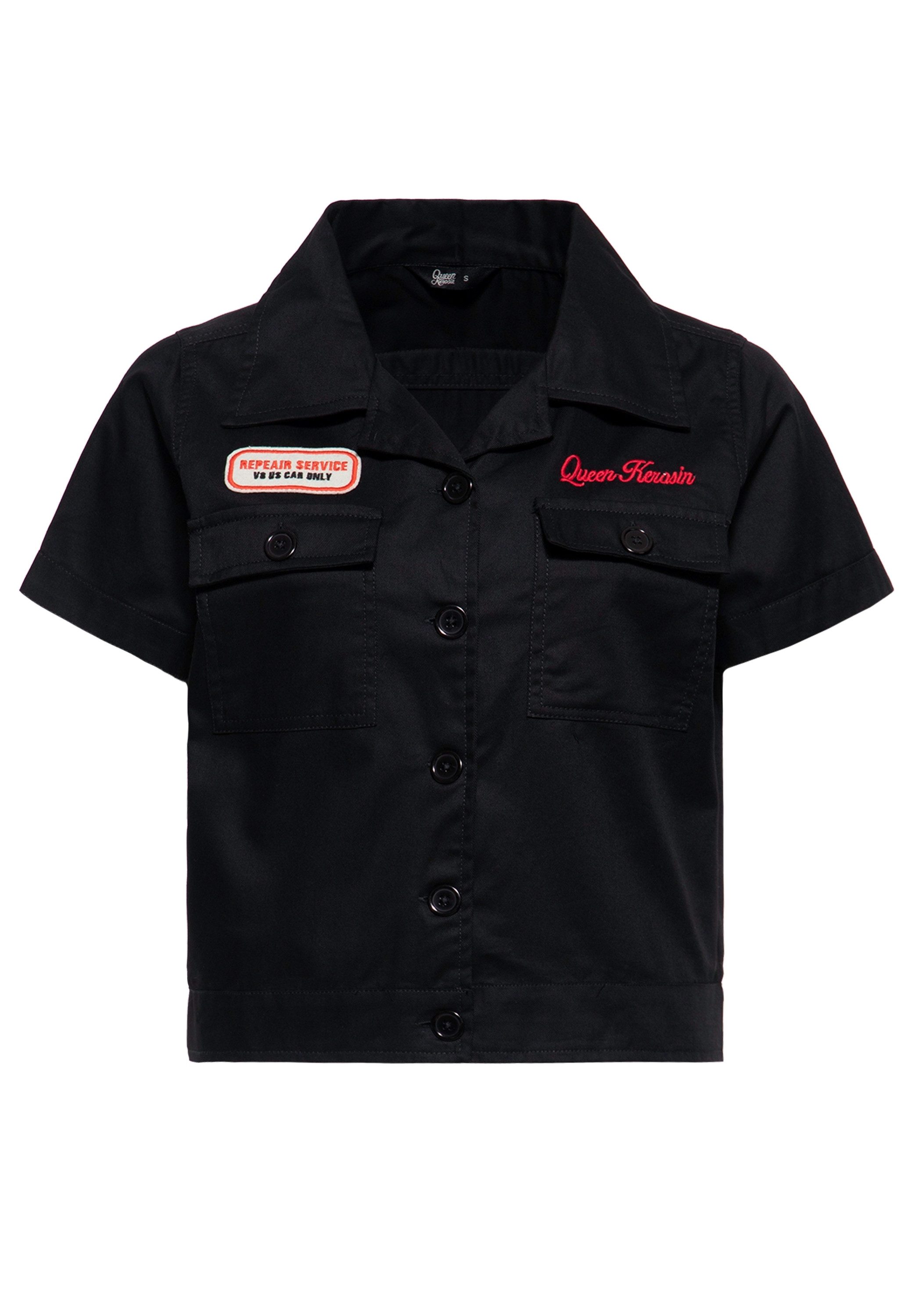 QueenKerosin Kurzarmbluse Redondo Beach Speed Queens günstig online kaufen