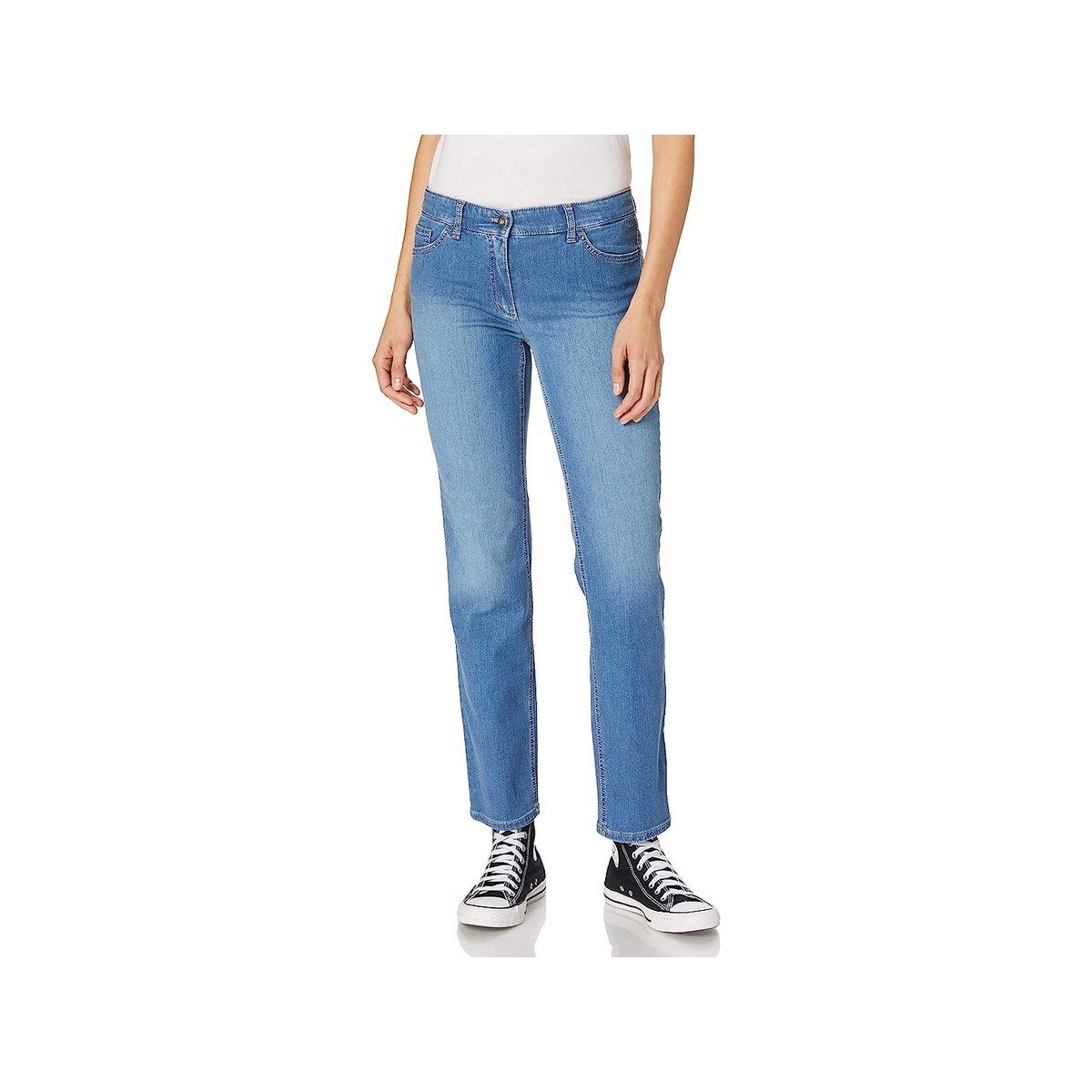 GERRY WEBER 5-Pocket-Jeans blau (1-tlg) 859002 BLUE DENIM MIT USE | 