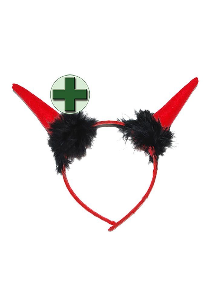 Karneval-Klamotten Teufel-Kostüm Teufelskleid Mädchen rot mit Teufelshörner, Halloween Kinderkostüm Mädchenkostüm