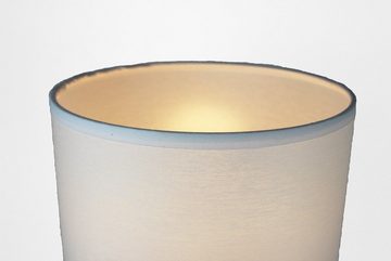 Signature Home Collection Lampenschirm Handgefertigter Lampenschirm klein schwarz weiß in Stoff Zylinder, moderne Zylinderform