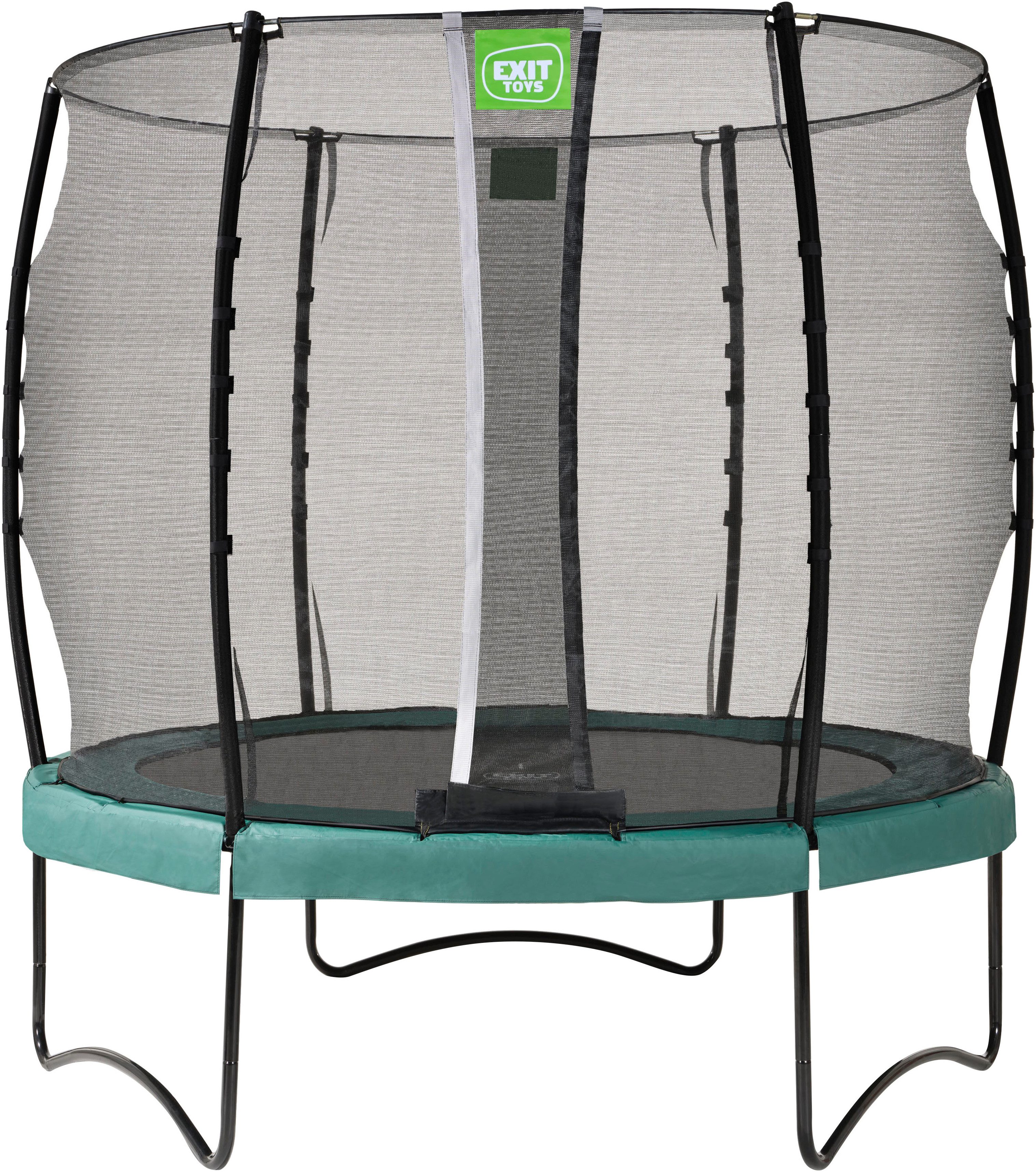 EXIT Gartentrampolin Allure Classic, grün, mit Sicherheitsnetz
