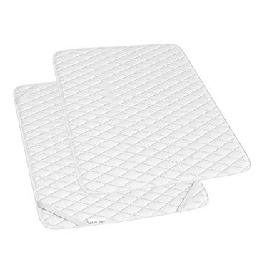 Matratzenschutzbezug Topper Matratzenschoner Auflage 140x200 weiß Mikrofaser VitaliSpa®