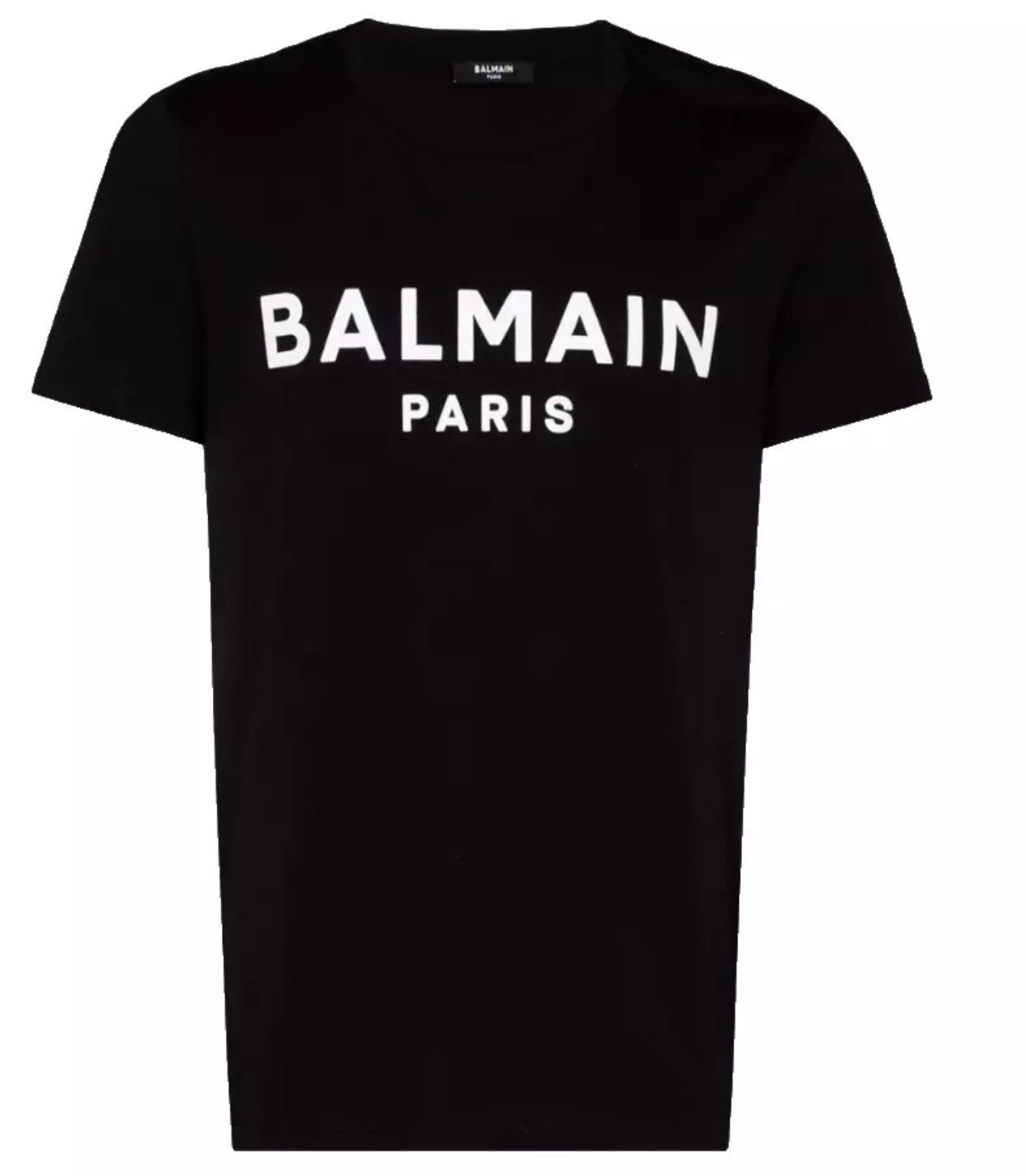 Balmain Paris T-Shirt Herren Flocked Logo Straight Fit günstig online kaufen