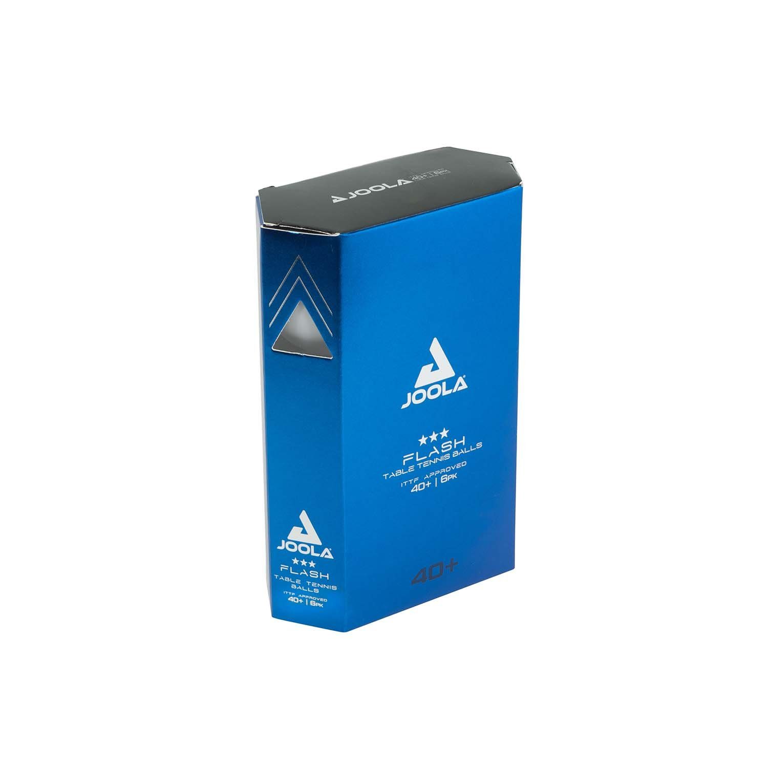 Joola Tischtennisball Flash 3*** 40+ 6 Stück weiß, Tischtennis Bälle Tischtennisball Ball Balls