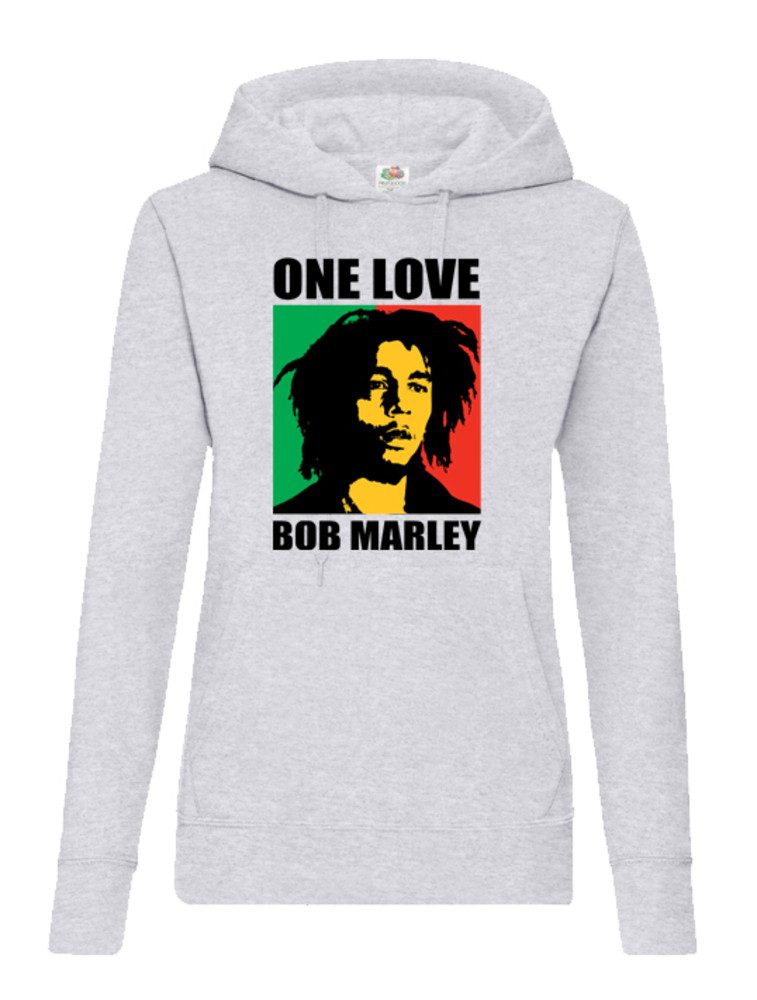 Hoodie One Love D Hoodie Damen Hoodie Musikikone Print Kapuze