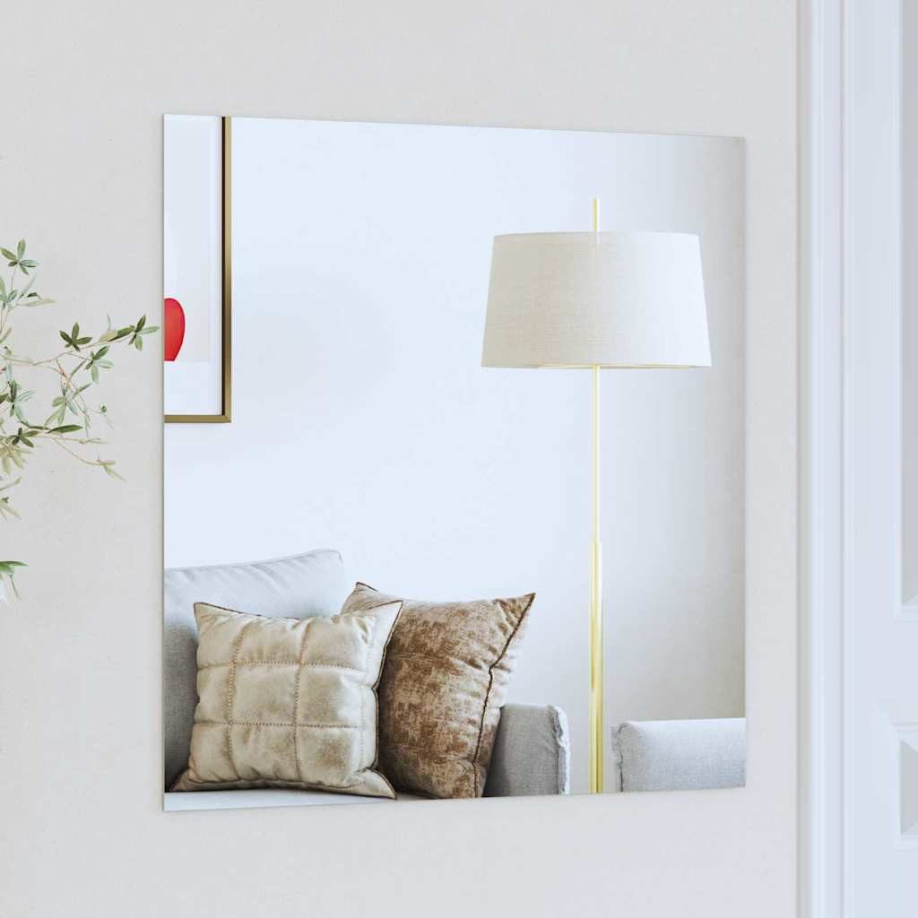 vidaXL Spiegel Wandspiegel Quadratisch 60 x 60 cm Gehärtetes Glas (1-St)