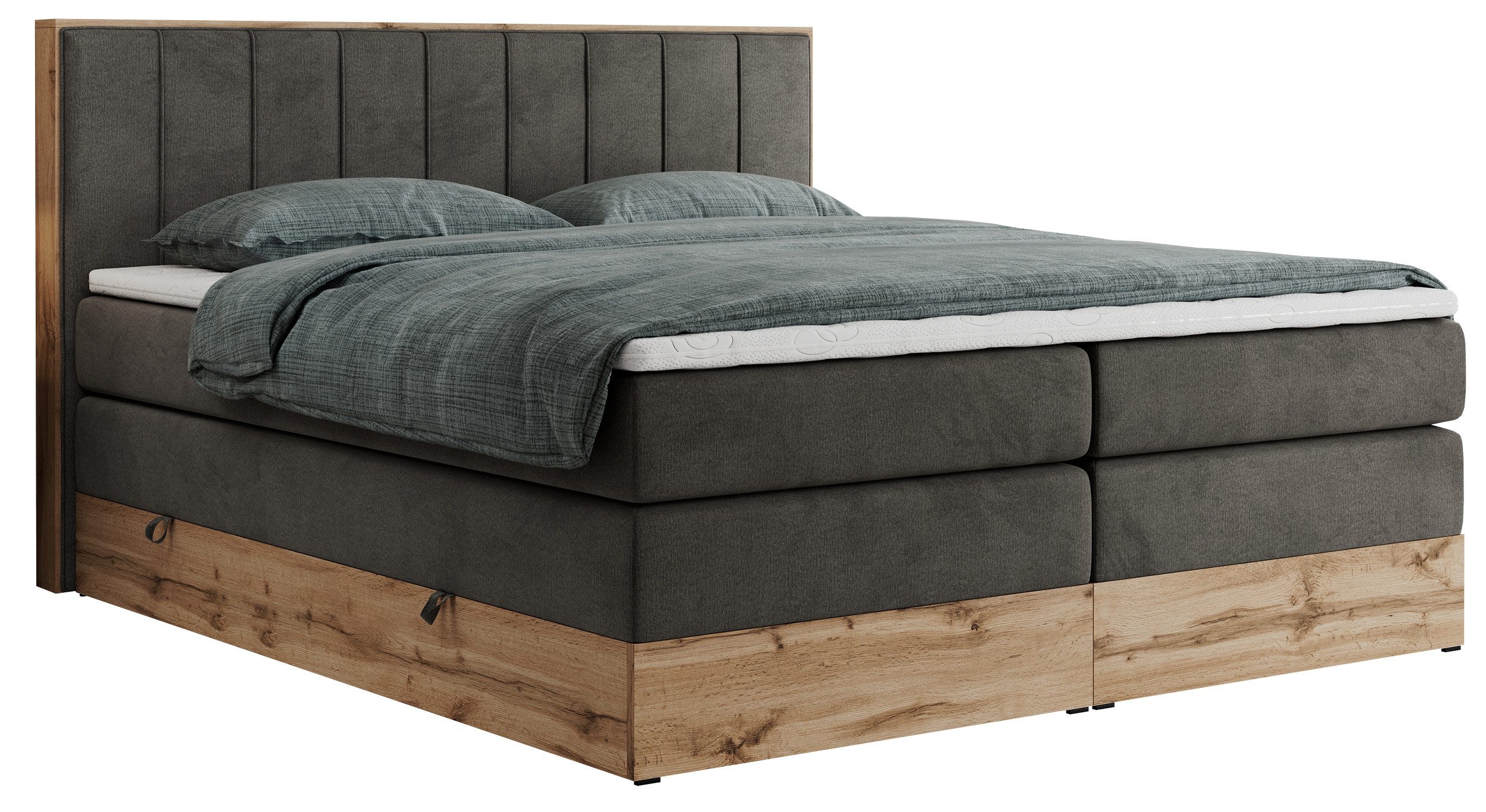 MKS MÖBEL Boxspringbett BELLISSIMO KING (Topper günstig online kaufen
