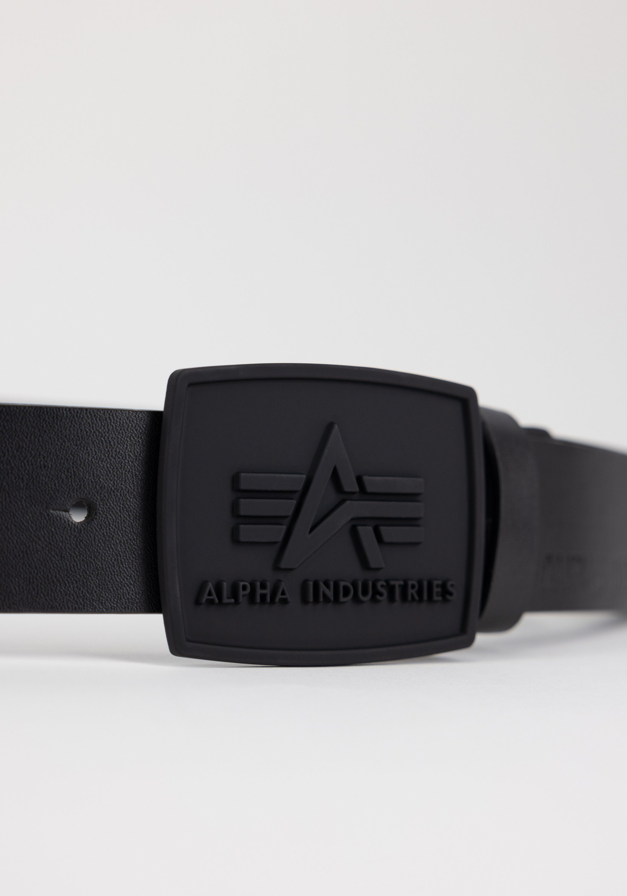 Alpha Industries Ledergürtel Alpha Belts All - Accessoires Black Industries Belt