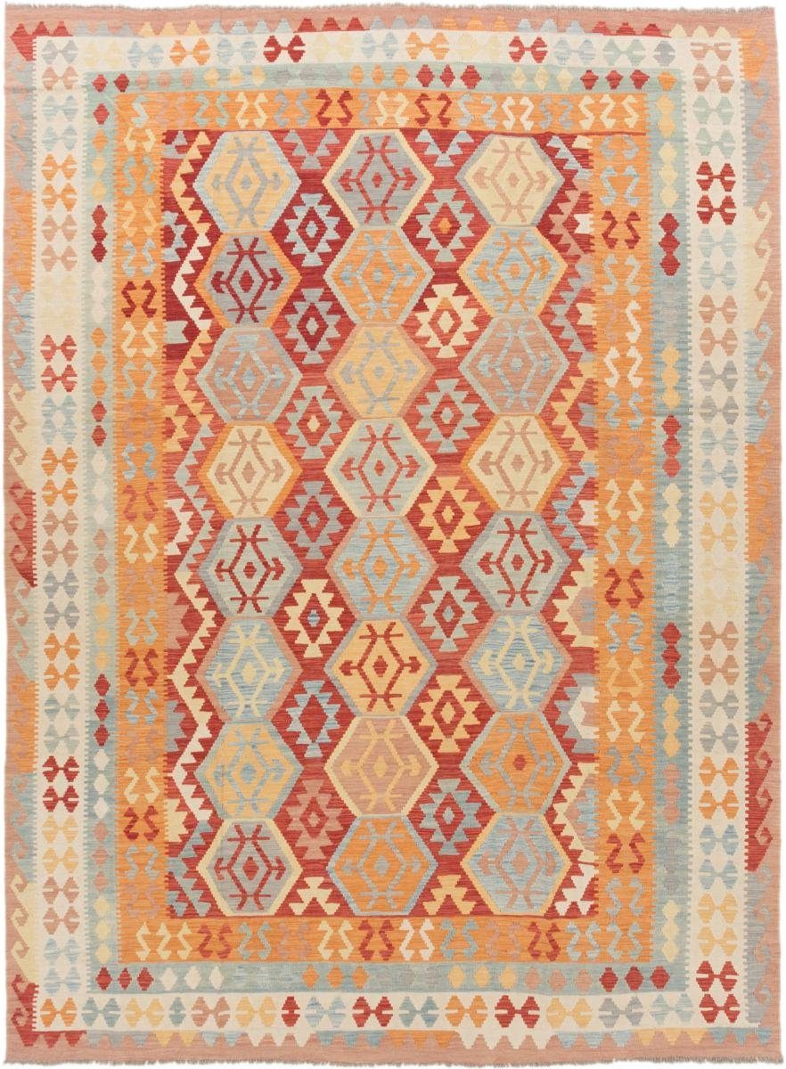 Orientteppich Kelim Afghan 259x347 Handgewebter Orientteppich, Nain Trading, rechteckig, Höhe: 3 mm