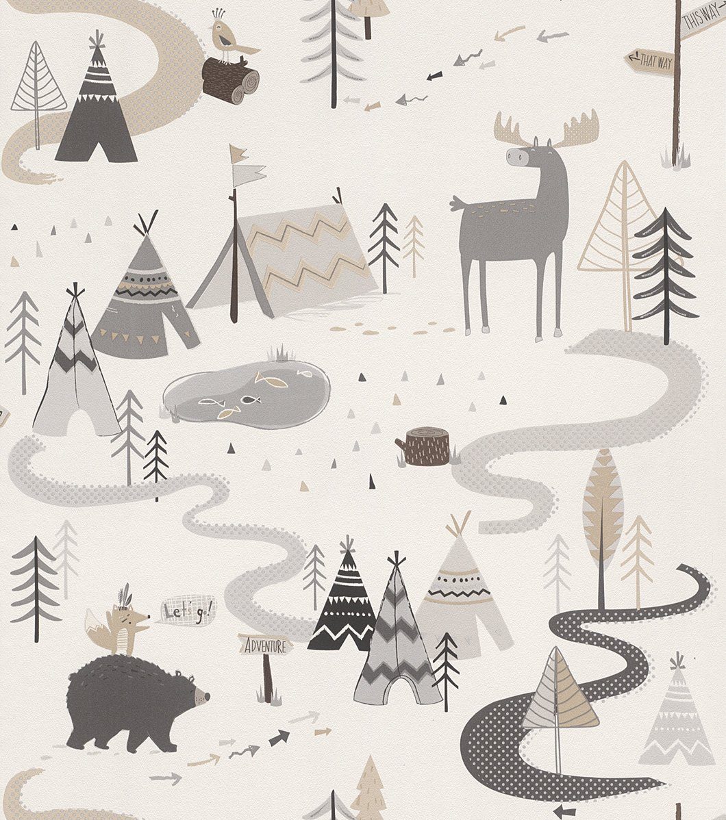 Rasch Kindertapete Rasch Selection, Kids Native günstig online kaufen