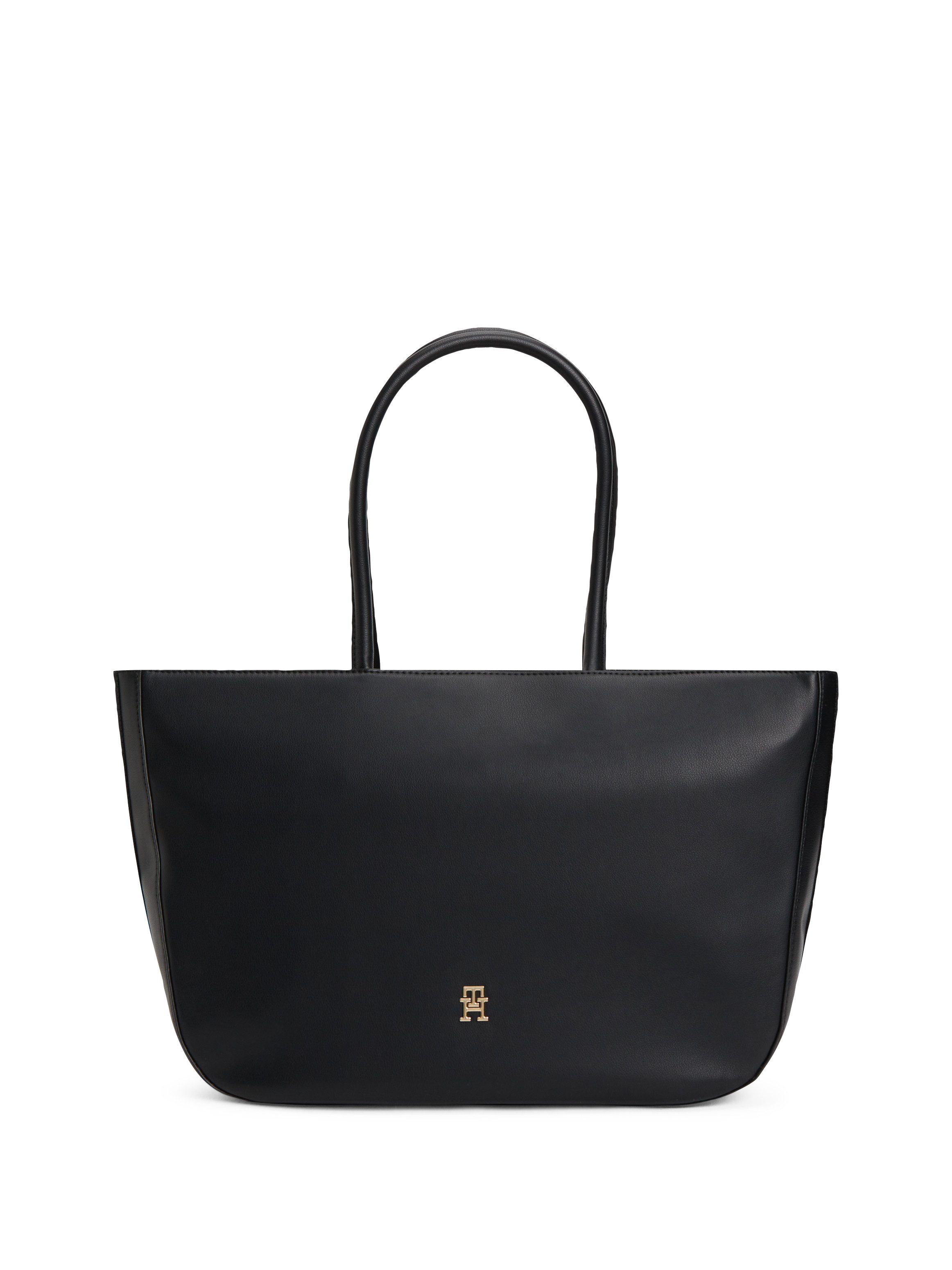 Tommy Hilfiger Tragetasche TH LOGOTAPE TOTE, Damen Shopper, Handtasche mit goldfarbenem TH-Detail