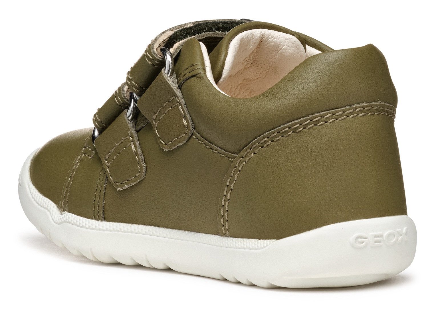 Geox B MACCHIA BOY Lauflernschuh, Babyschuh, Klettschuh, Sneaker für Laufanfänger