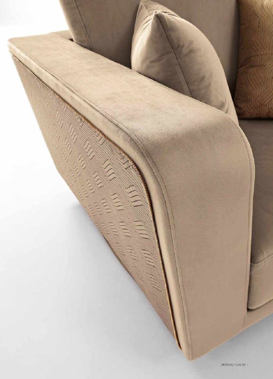 JVmoebel Sessel Sessel Design Fernseh Luxus Sofa Lounge Polster Sitzer Stoff Couch