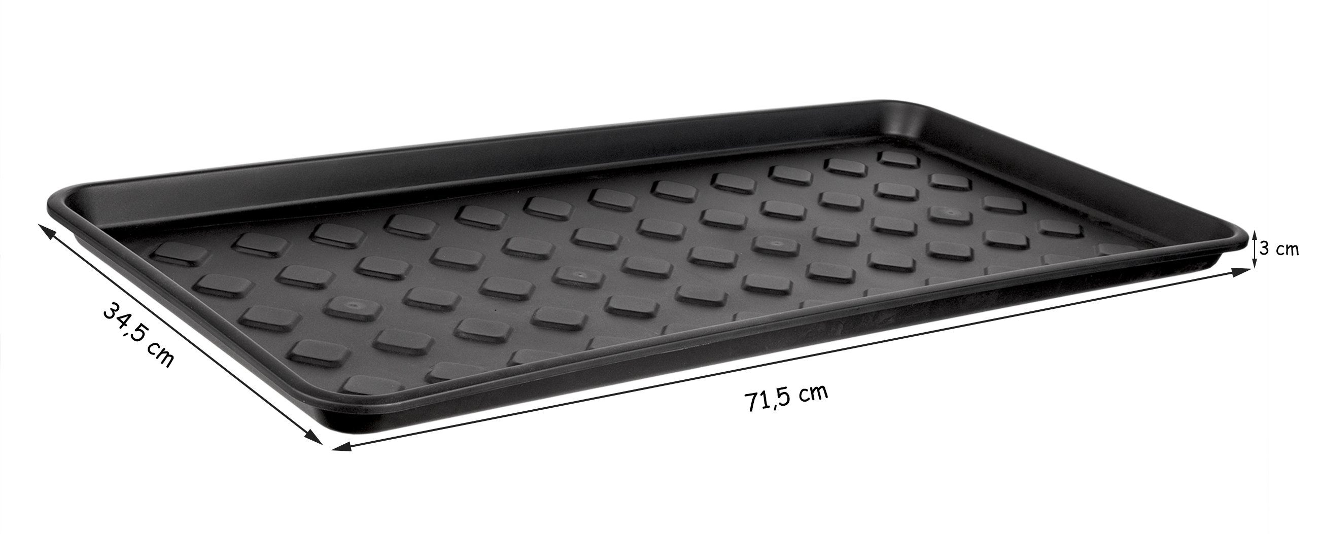 BigDean Schuhabtropfschale 2x Schuhablage groß Abtropfschale für Schuhe Abtropfschale (2-tlg), Abtropfschale für Schuhe, Erhöhter Rand, Leicht zu reinigen – Bild 5 von 5
