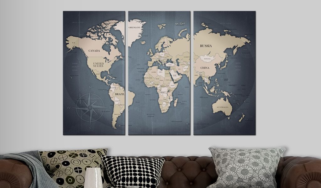 Artgeist Wandbild Anthracitic World günstig online kaufen