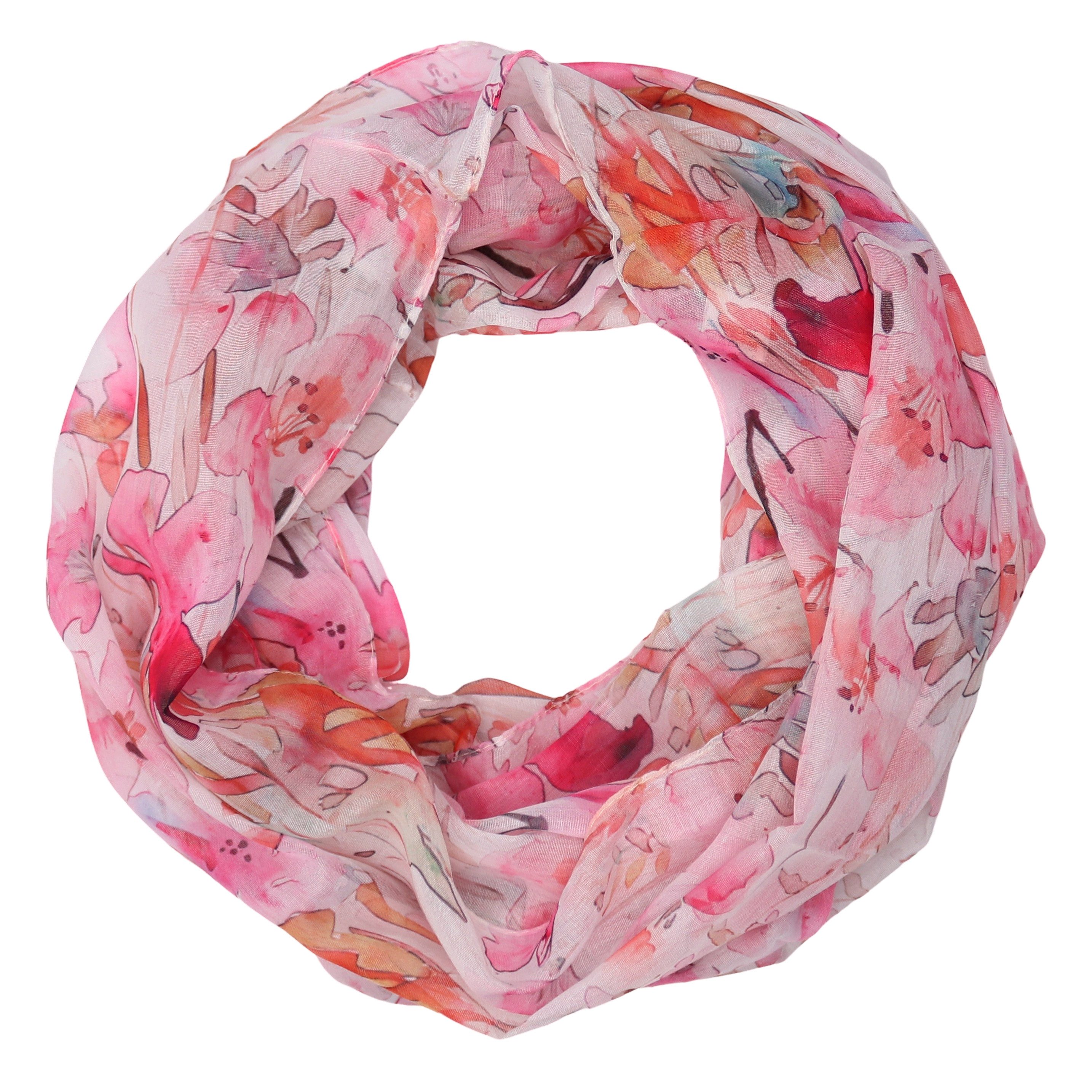 MIRROSI Loop Damen Schal mit Tollem Muster Weich aus 100% Viskose, Schlauch günstig online kaufen