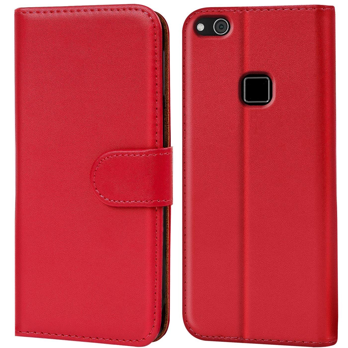 CoolGadget Handyhülle Book Case Handy Tasche für Huawei P10 Lite 5,2 Zoll, Hülle Klapphülle Flip Cover für P10 Lite Schutzhülle stoßfest