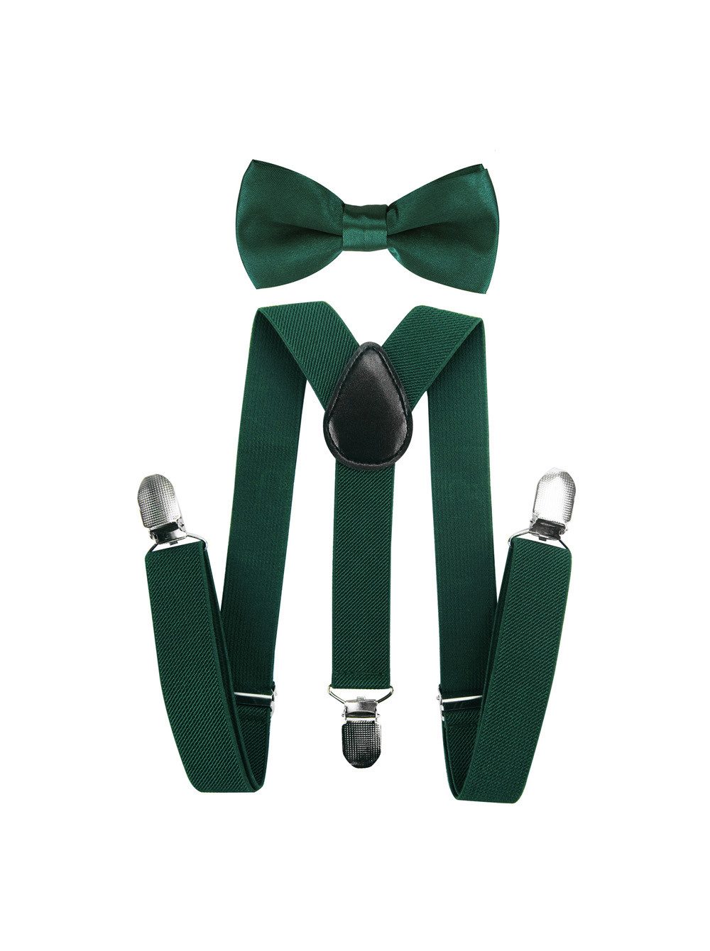 axy Hosenträger Kinder Jungen Hosenträger mit Fliege Set (2-St., 2er Set) für Kinder 1-6 Jahre alt, verstellbar und elastisch