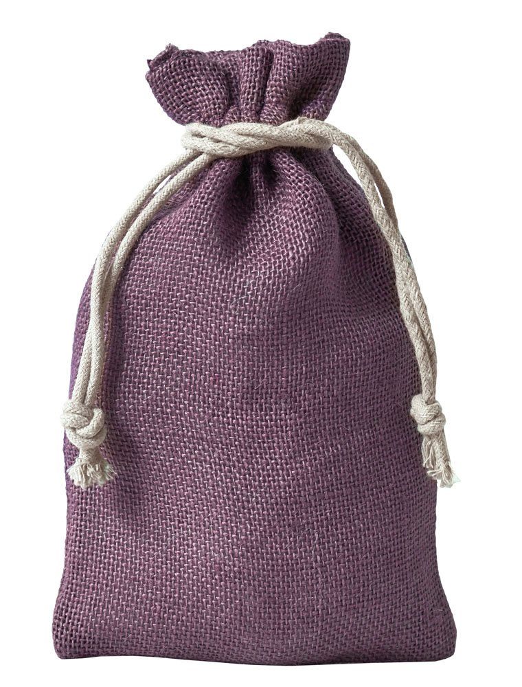 Organzabeutel24 Aufbewahrungstasche 3 Jutesäcke, Jutebeutel mit Kordelzug - 30x20 cm - Geschenkverpackung, 100% Jute Naturfaser