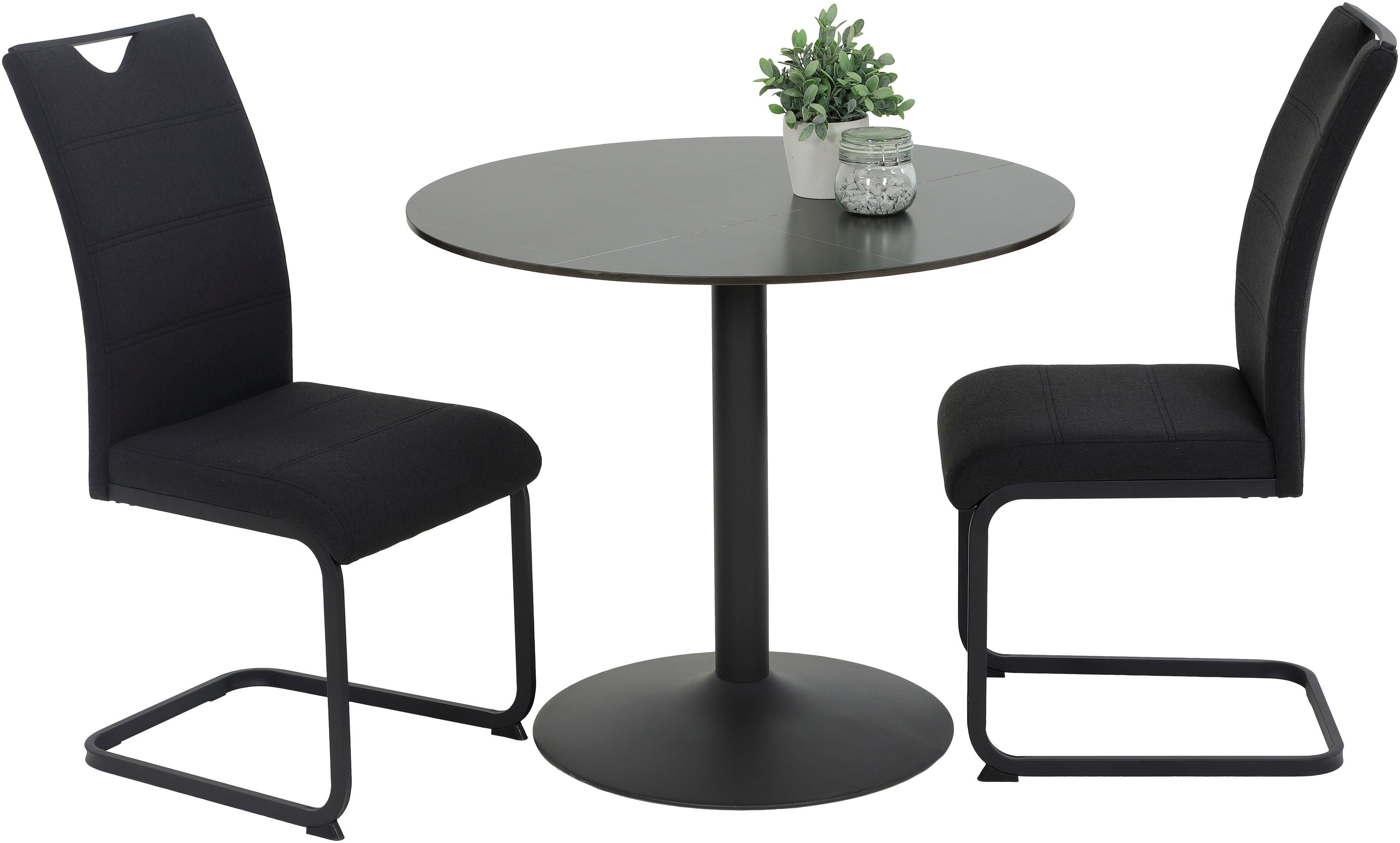 HELA Bistrotisch PAOLA Esstisch rund, 90 cm, robuste Steinplatte, verschied günstig online kaufen