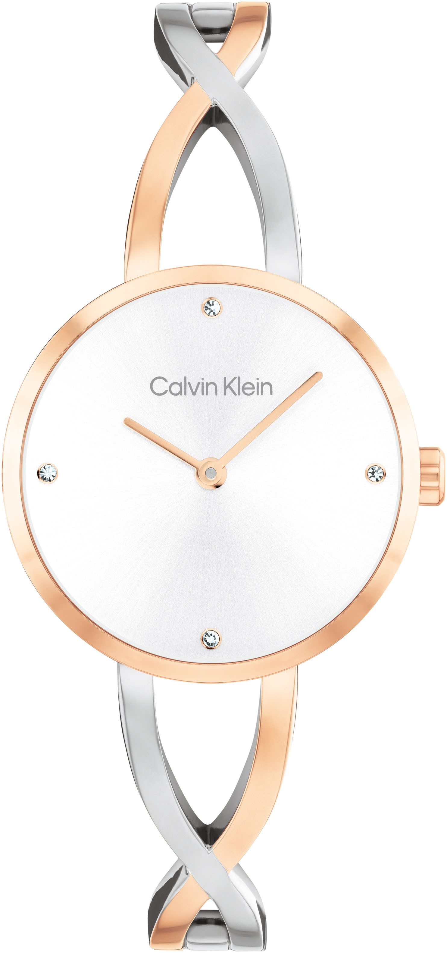 Calvin Klein Quarzuhr Sculpted Embrace 25100060, Armbanduhr, Damenuhr, Edel günstig online kaufen