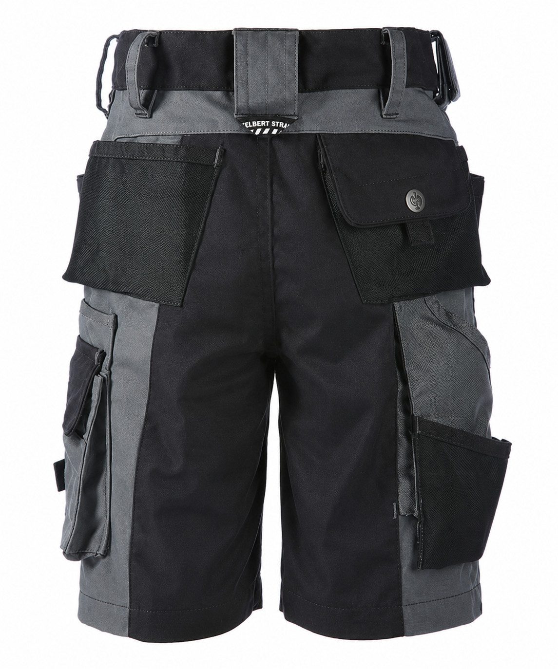 Engelbert Strauss Shorts Kinder Outdoor Shorts e.s.motion graphit/zement mit vielen Taschen Robuste Kinder-Workwear, verstellbarer Elastikbund, 8 Funktionstaschen