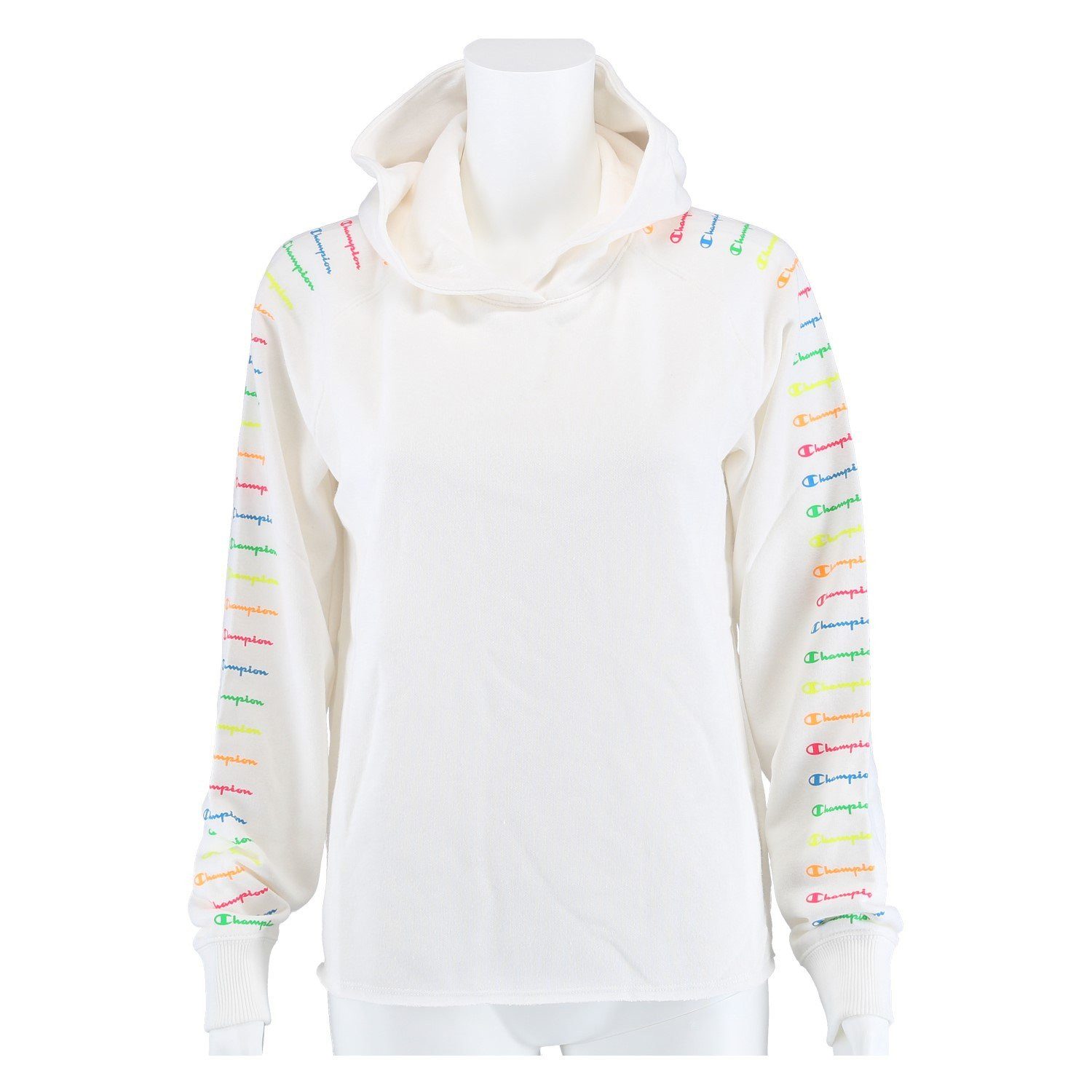 Champion Kapuzenpullover Arm Print weiss Mädchen