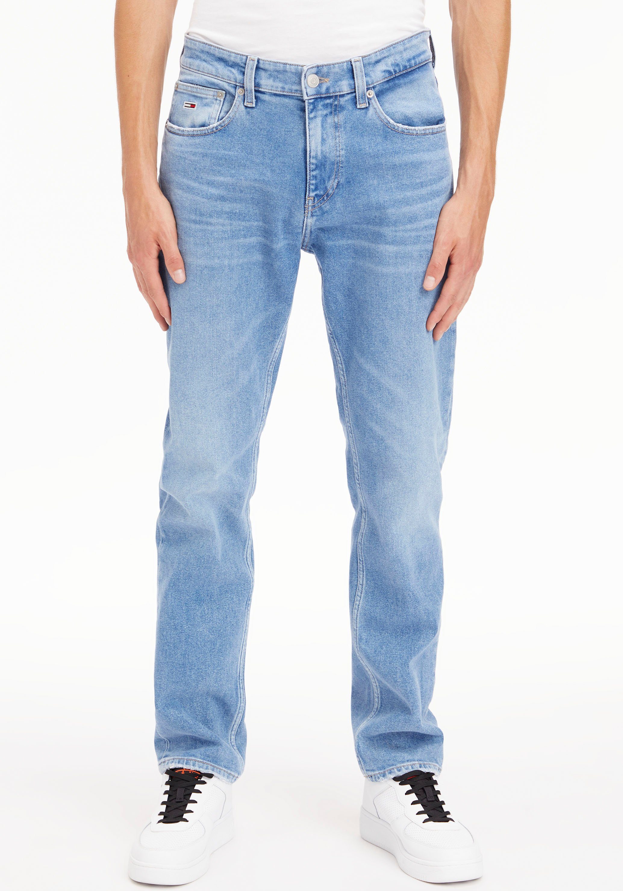 Jeansshorts SHORT PANT Destroyed- HOT BG0036 Tommy Abriebeffekten und Jeans mit