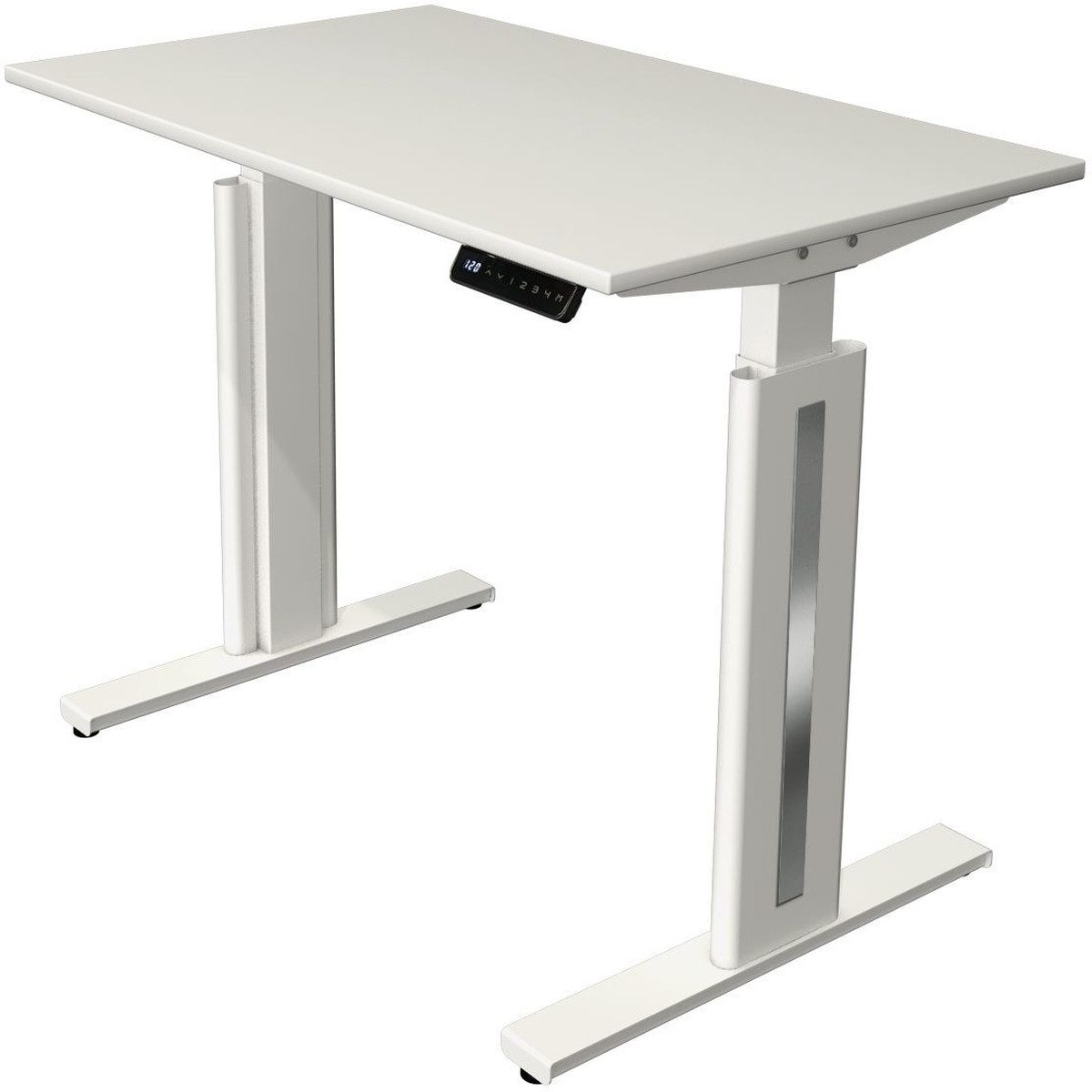 KERKMANN Schreibtisch Sitz-/Stehtisch Move 3 fresh BxTxH 100x60x72-120cm weiß/weiß