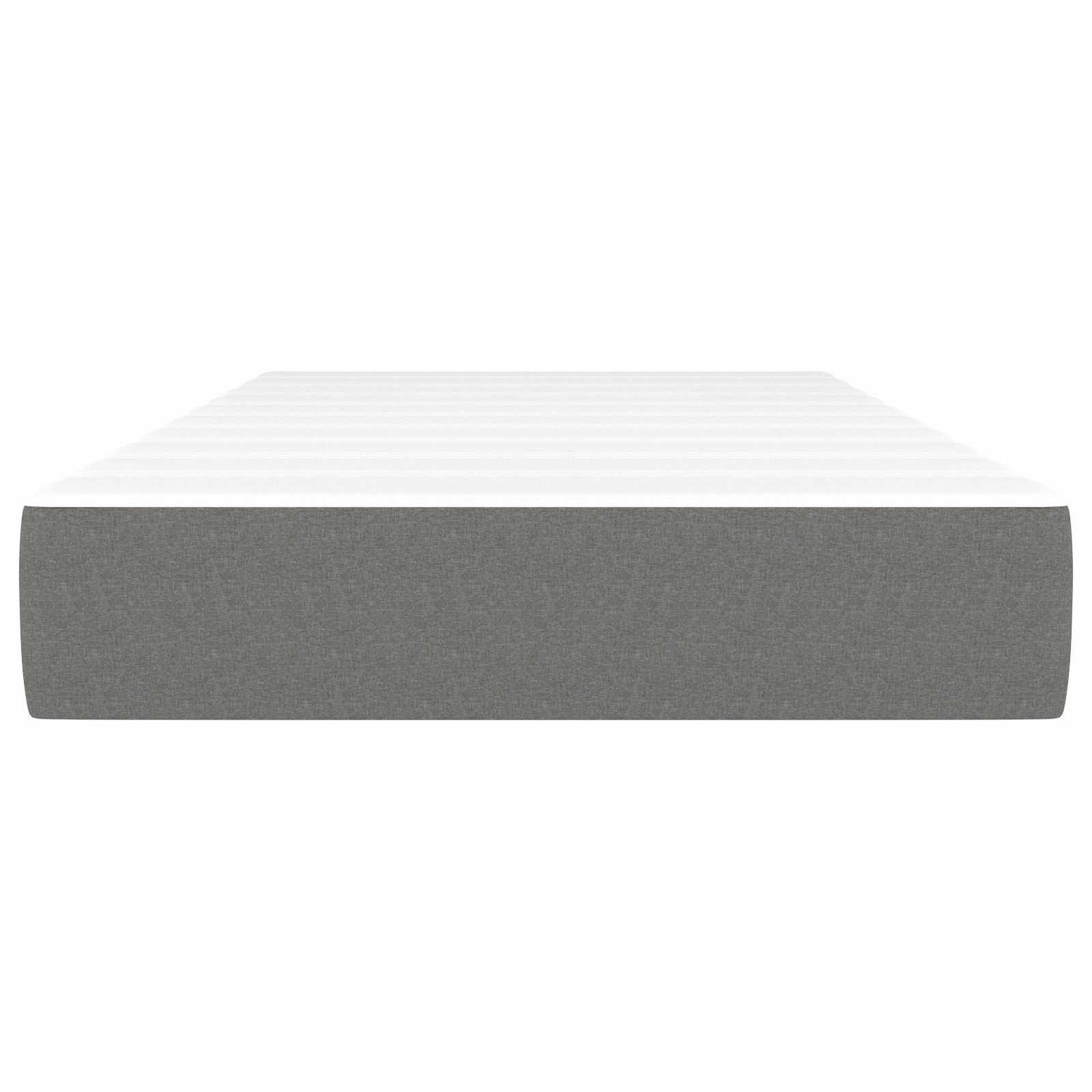 Boxspringmatratze Taschenfederkernmatratze Dunkelgrau 120x190x20 cm Stoff, günstig online kaufen