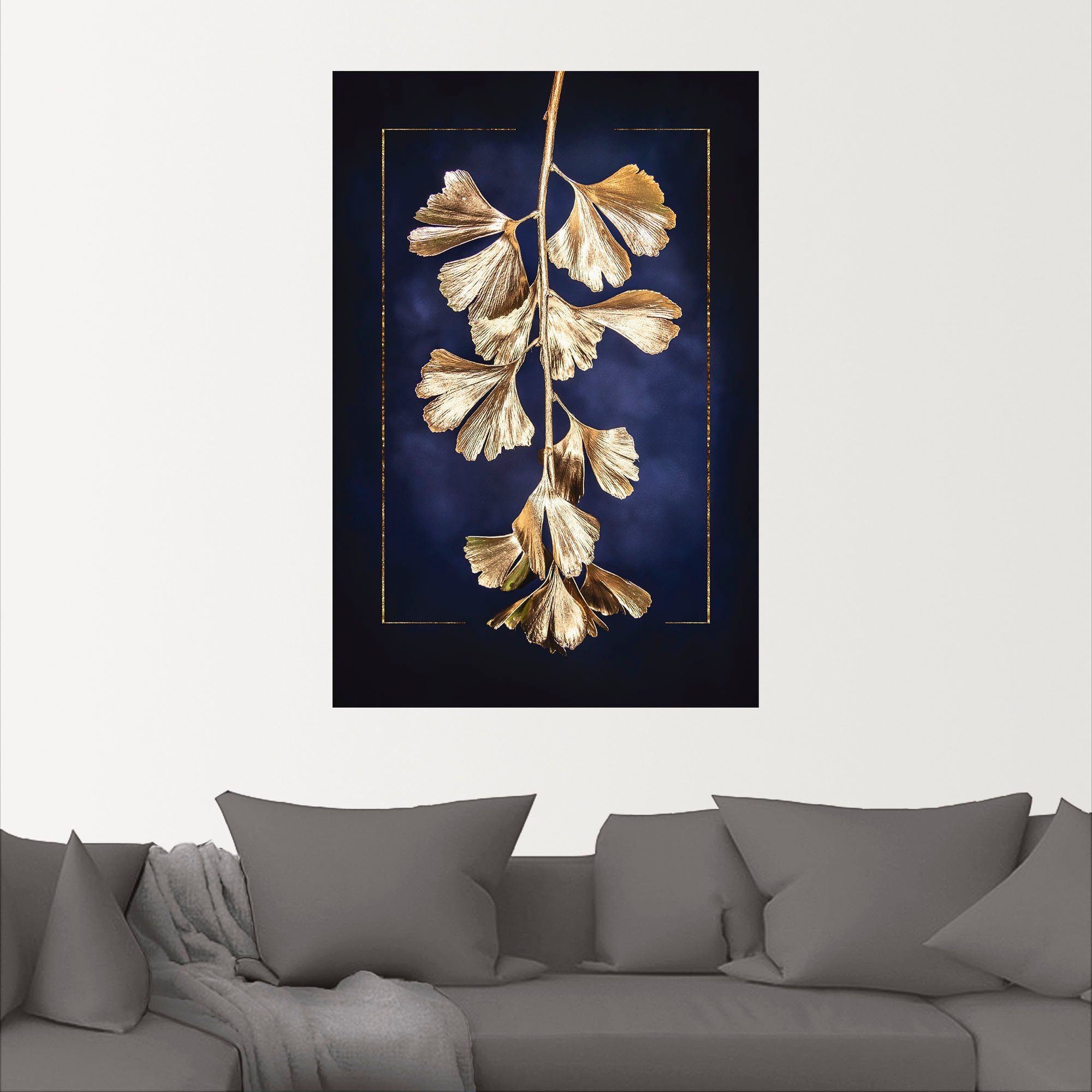Artland Wandbild »Goldener Gingko«, Blätterbilder (1 Stück), in vielen Größen & Produktarten - Alubild / Outdoorbild für den Außenbereich, Leinwandbild, Poster, Wandaufkleber / Wandtattoo auch für Badezimmer geeignet-kaufen